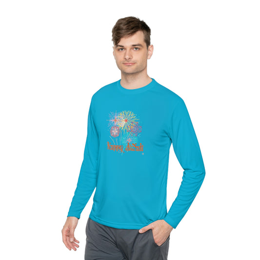 ‘Happy Diwali’  Unisex Lightweight Long Sleeve Tee