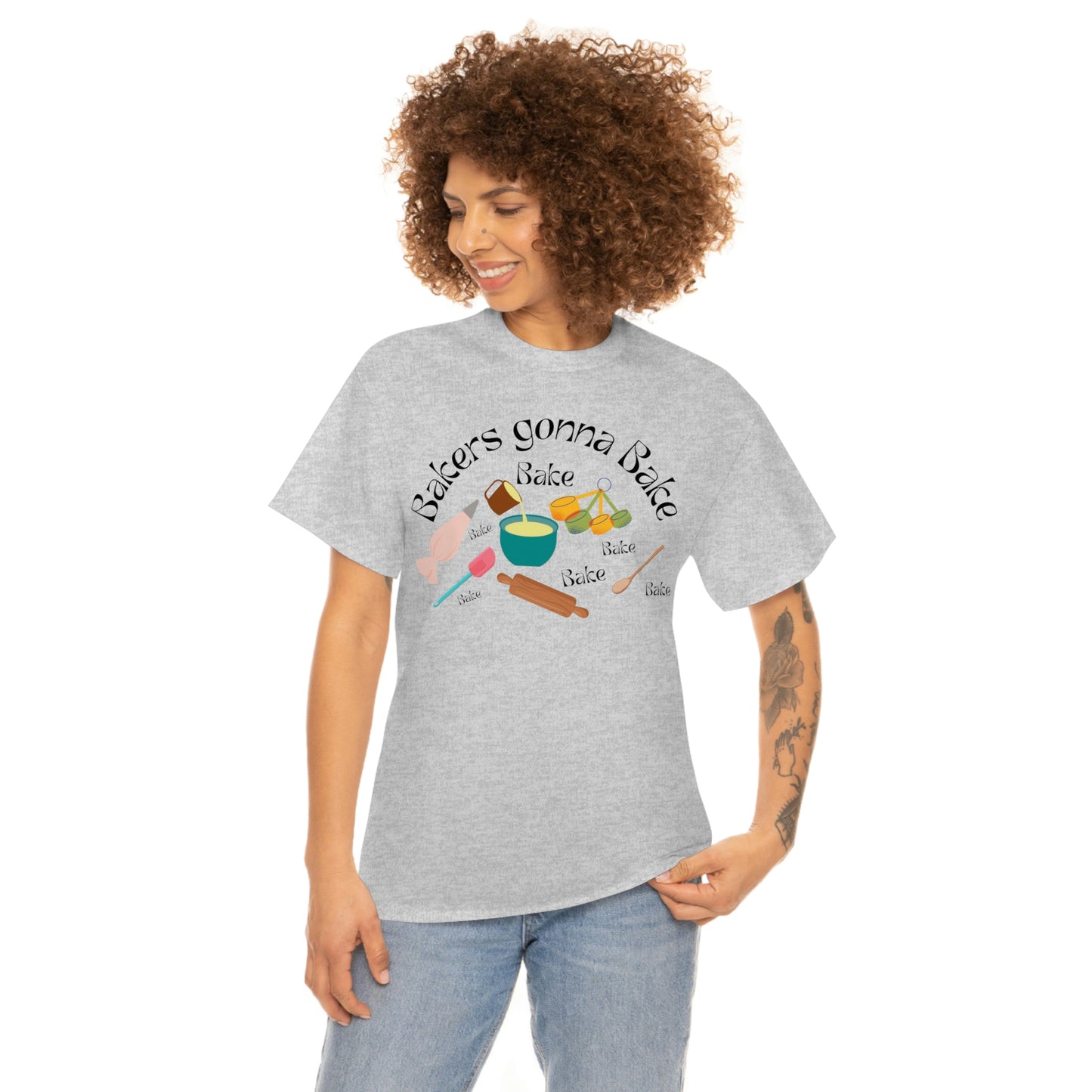 Camiseta de algodón pesado unisex Bakers Gonna Bake