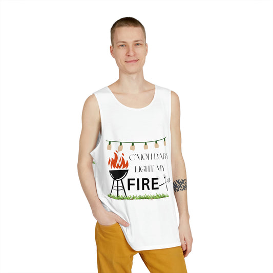 ‘C’mon baby Light my FIRE’ Printed Front & Back.  Men's Tank (AOP)