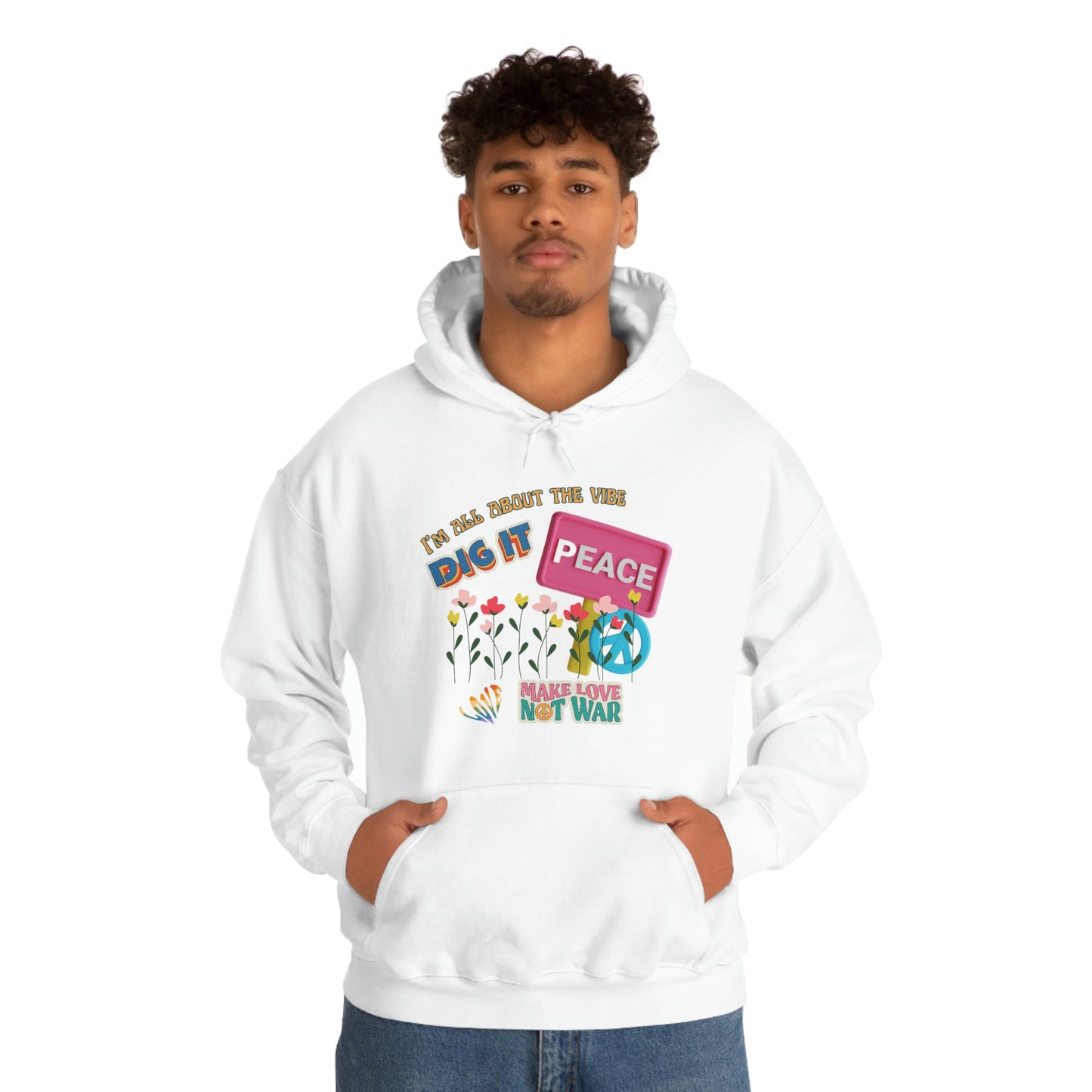 Sudadera con capucha unisex Heavy Blend™ 'I'm all About the vibe'