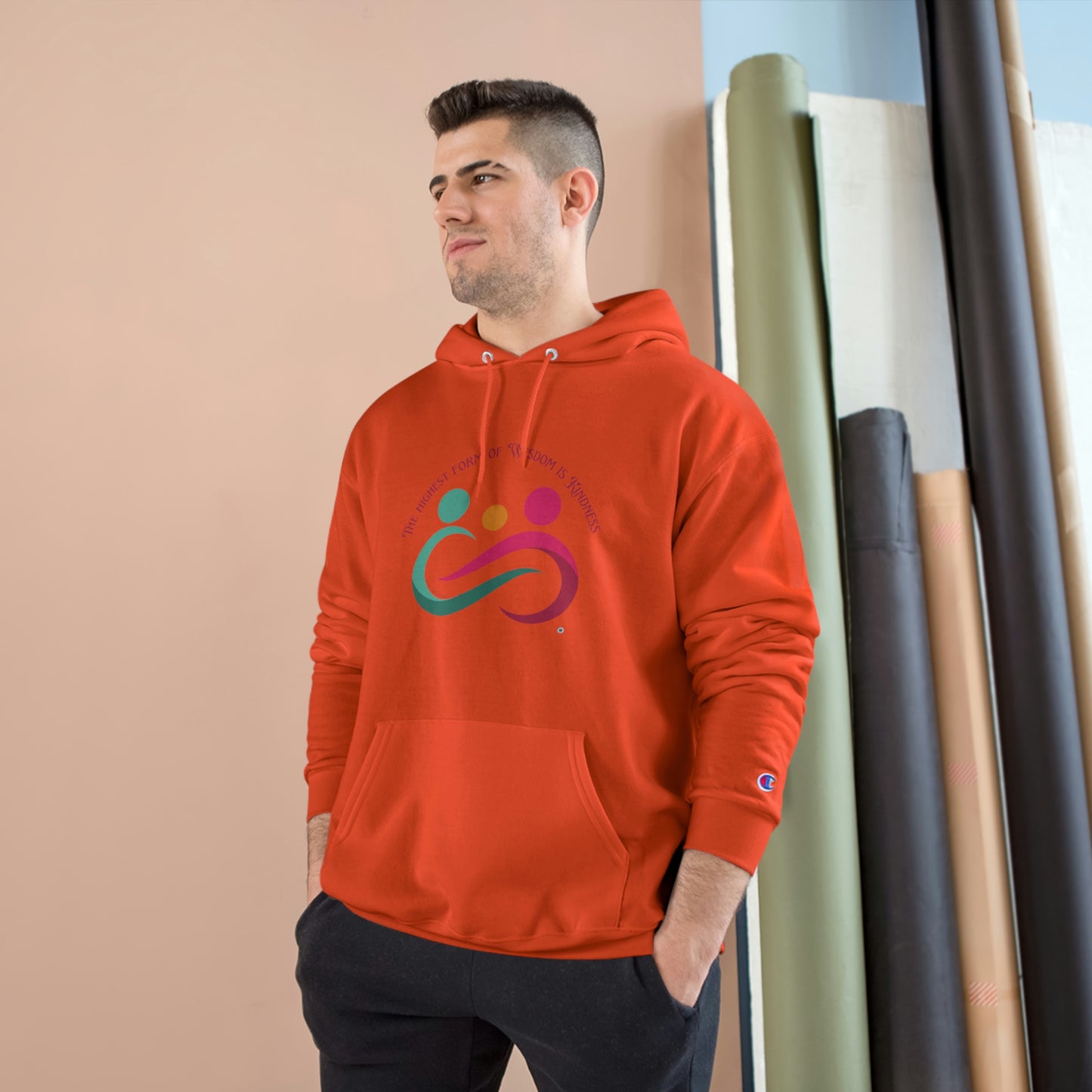 ‘The highest form of wisdom is kindness’  Champion Hoodie