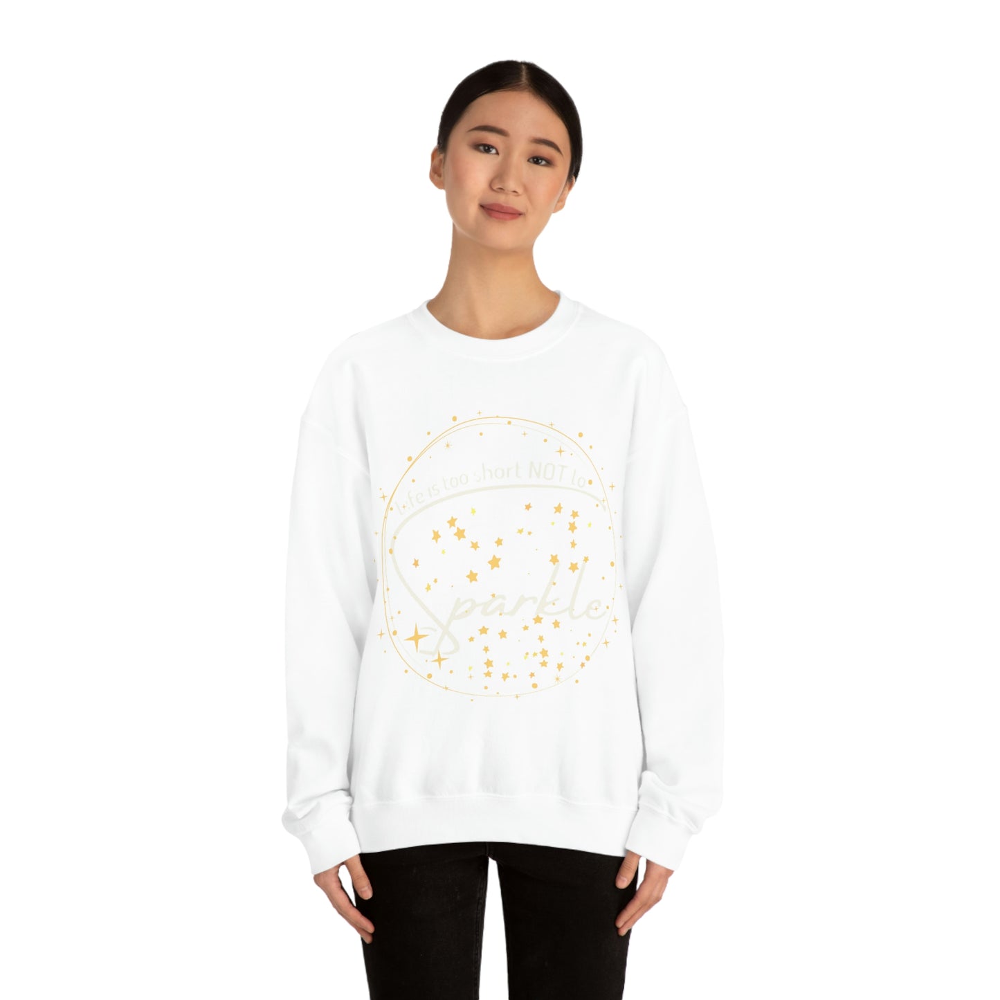 ‘Life is too short NOT to Sparkle’  Unisex Heavy Blend™ Crewneck Sweatshirt