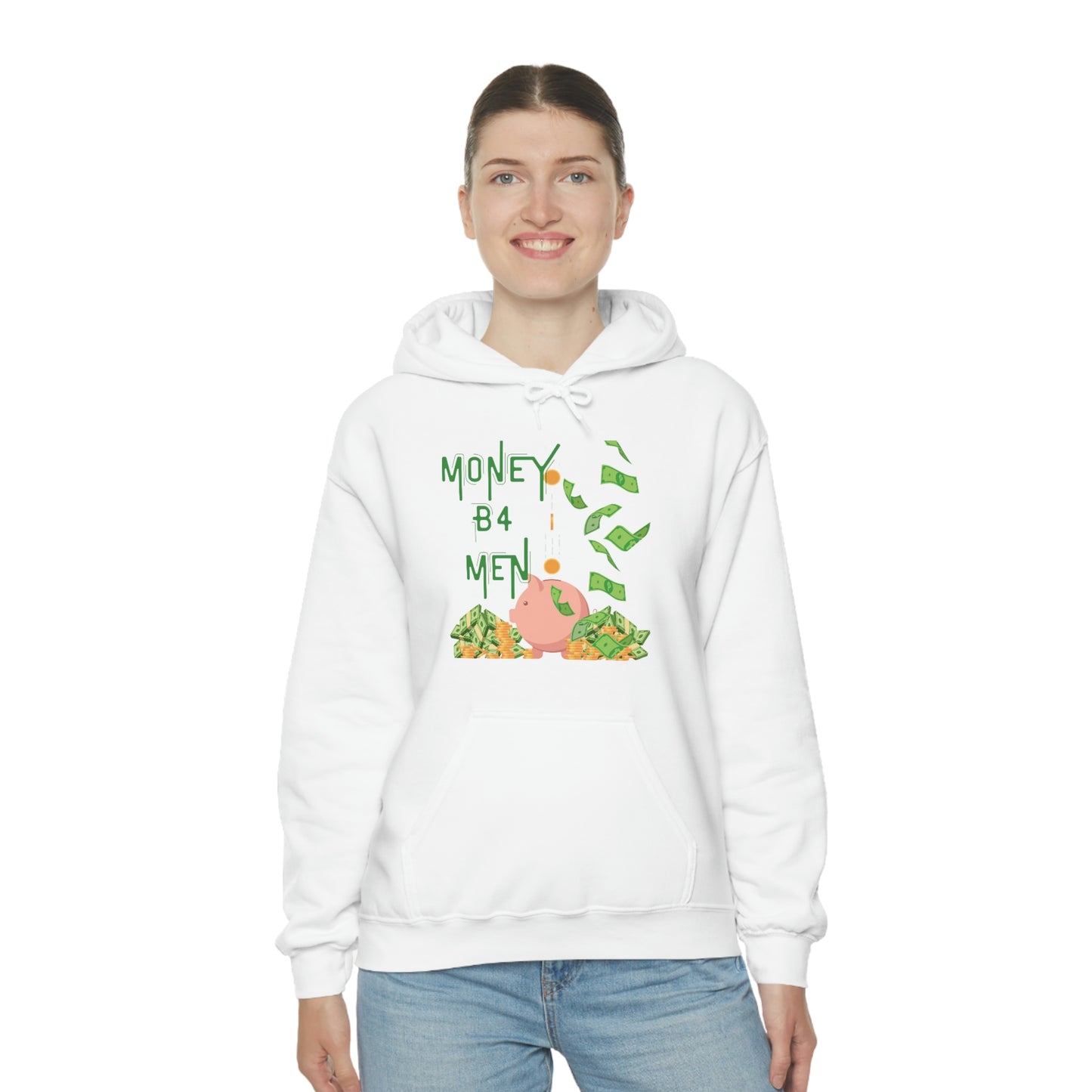 ‘Money B4 Men’   Unisex Heavy Blend™ Hooded Sweatshirt