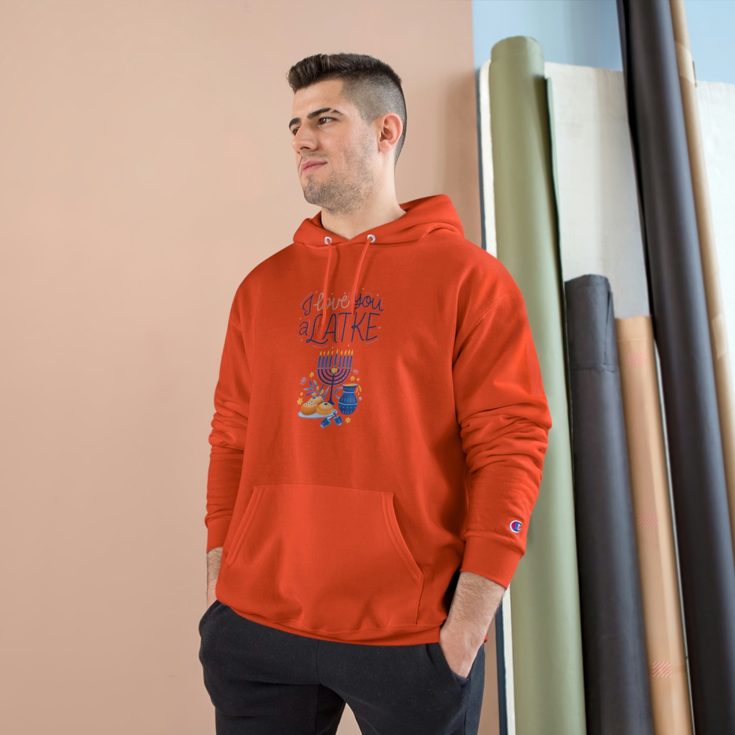 ‘I love you a Latke’ Champion Hoodie