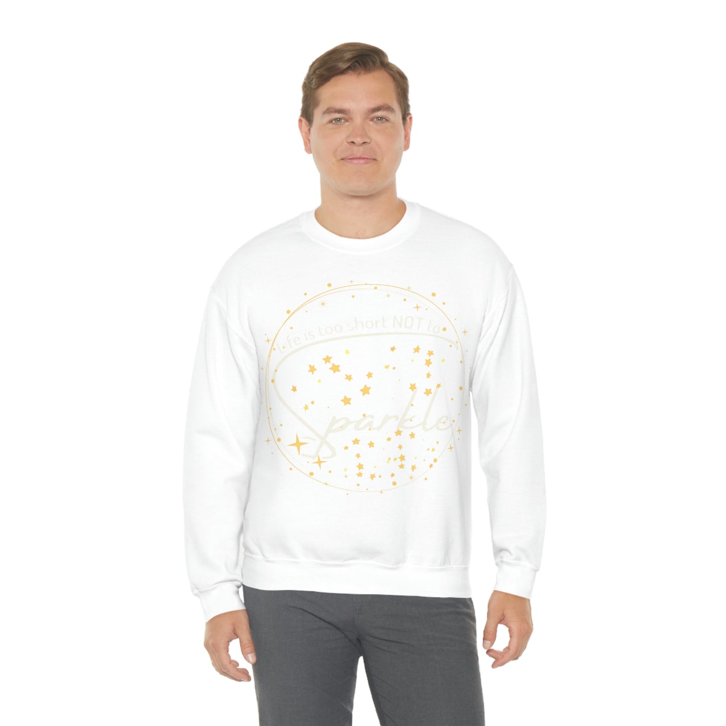 ‘Life is too short NOT to Sparkle’  Unisex Heavy Blend™ Crewneck Sweatshirt