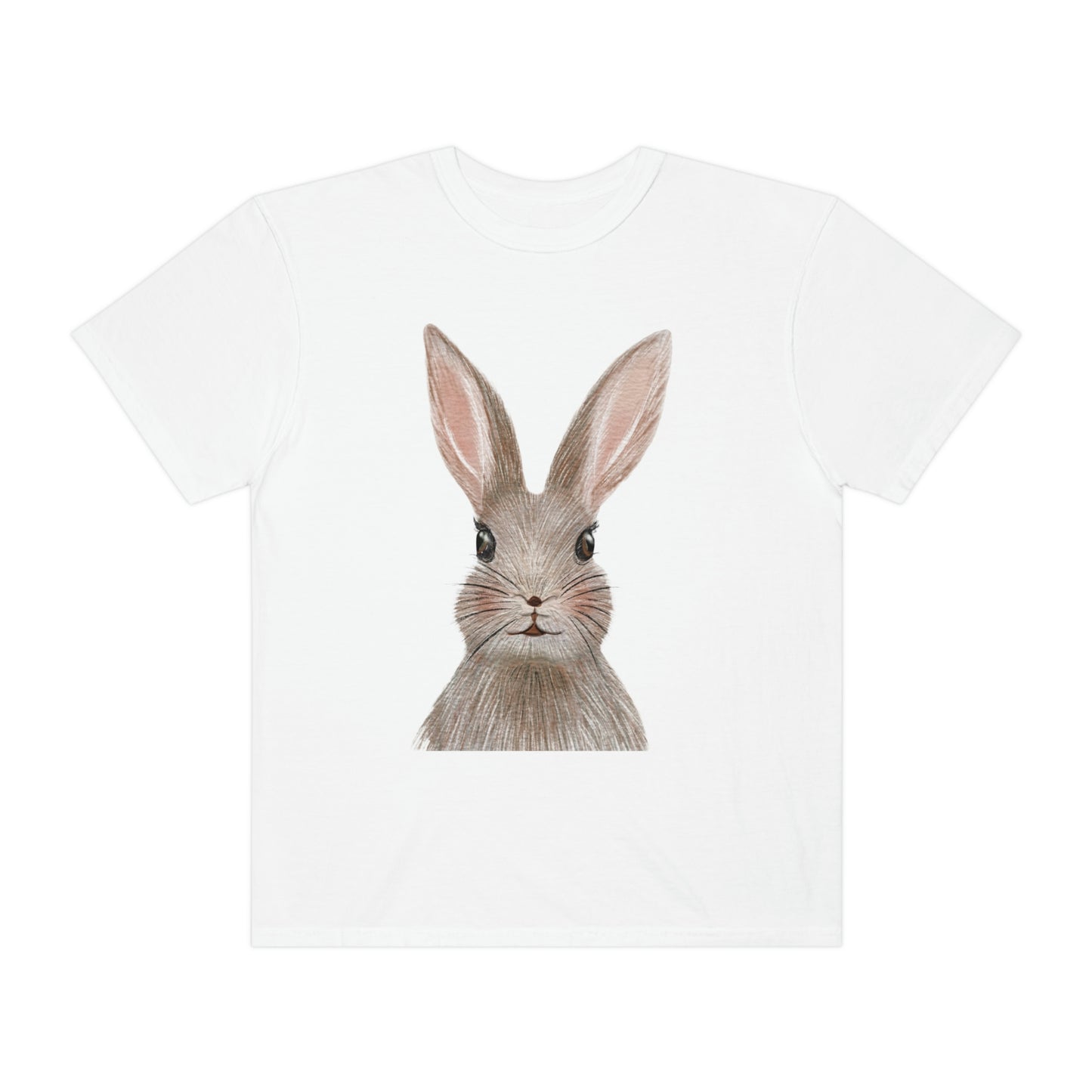 ‘Bunny’ Printed Front & Back. Unisex Garment-Dyed T-shirt