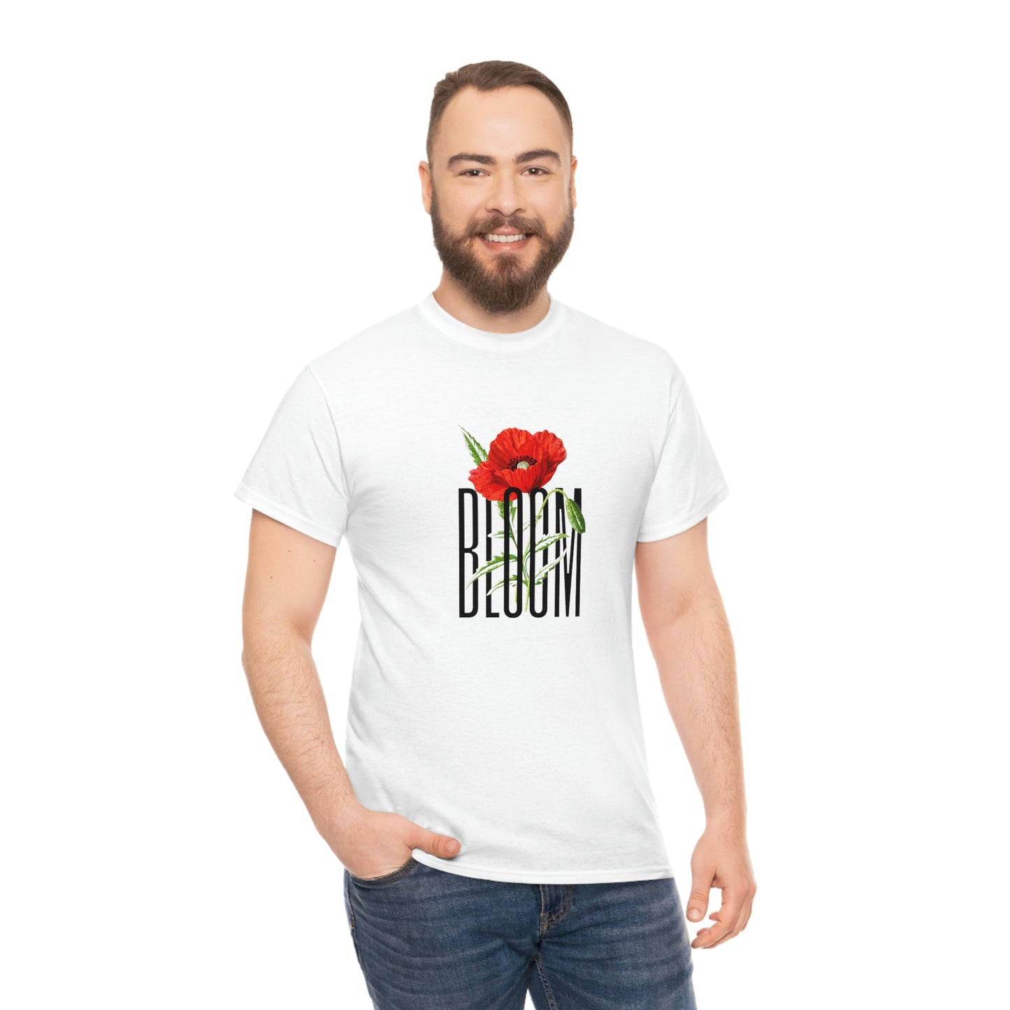 Camiseta unisex de algodón pesado 'BLOOM'