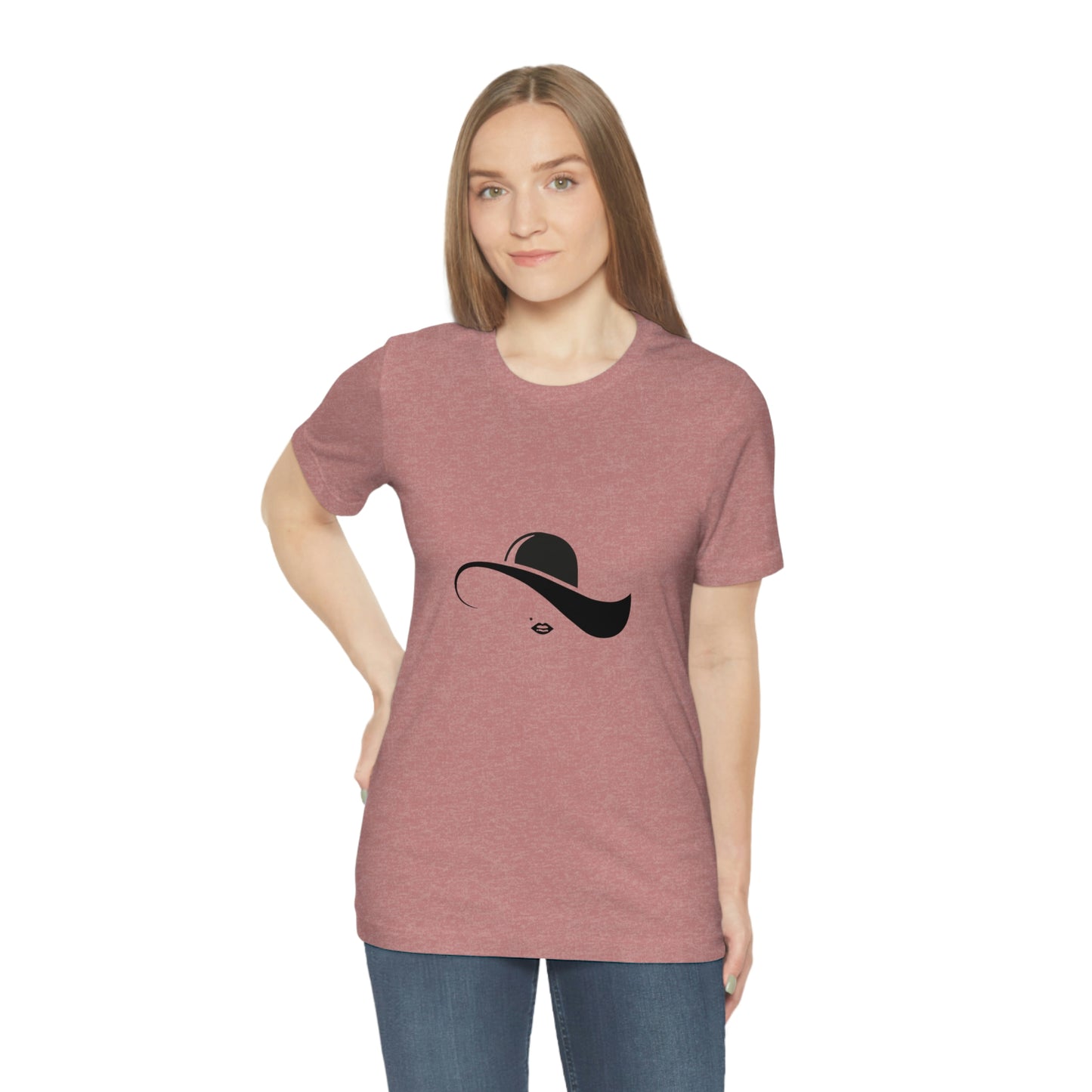 ‘Elegant hat’ Unisex Jersey Short Sleeve Tee