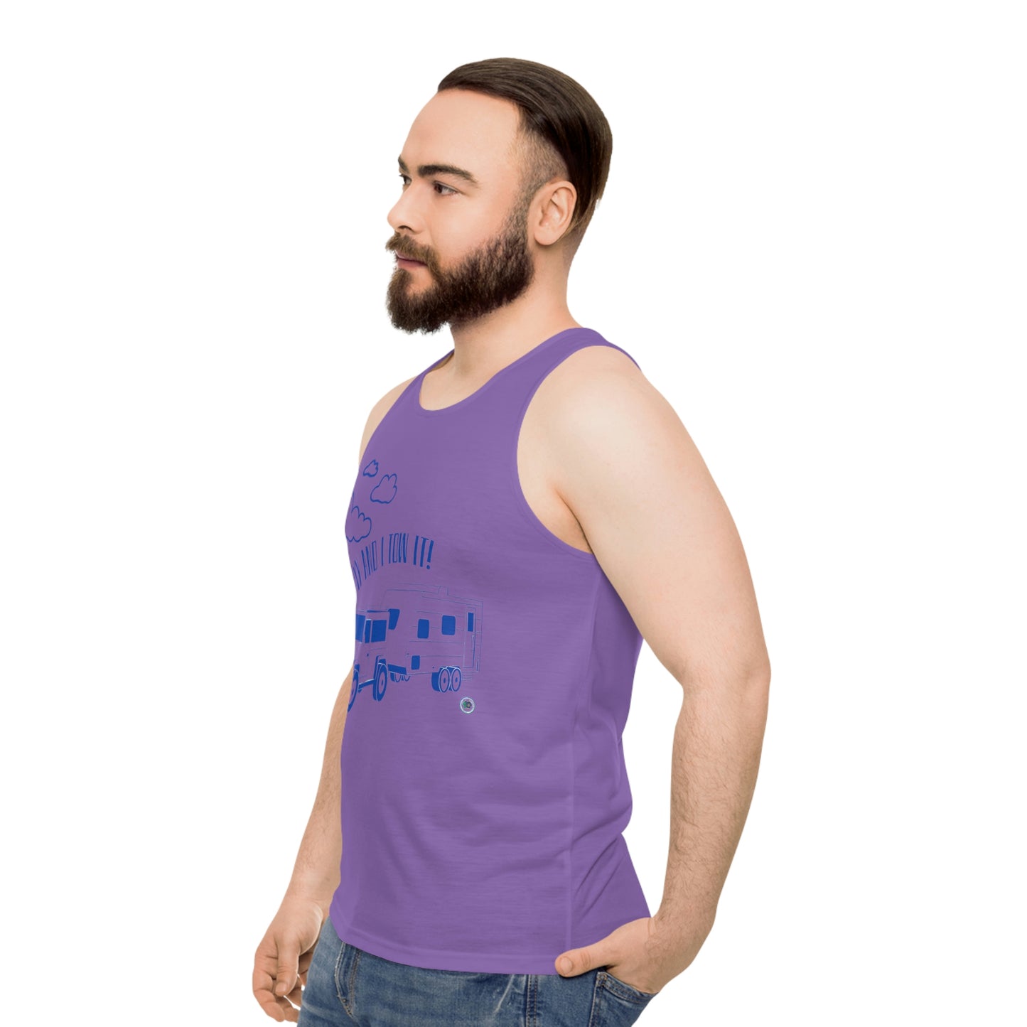 ‘I’m sexy and I tow it’ Unisex Tank Top (AOP)