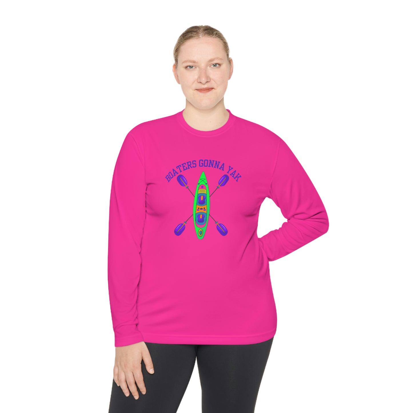 ‘Boaters gonna yak’  Unisex Lightweight Long Sleeve Tee