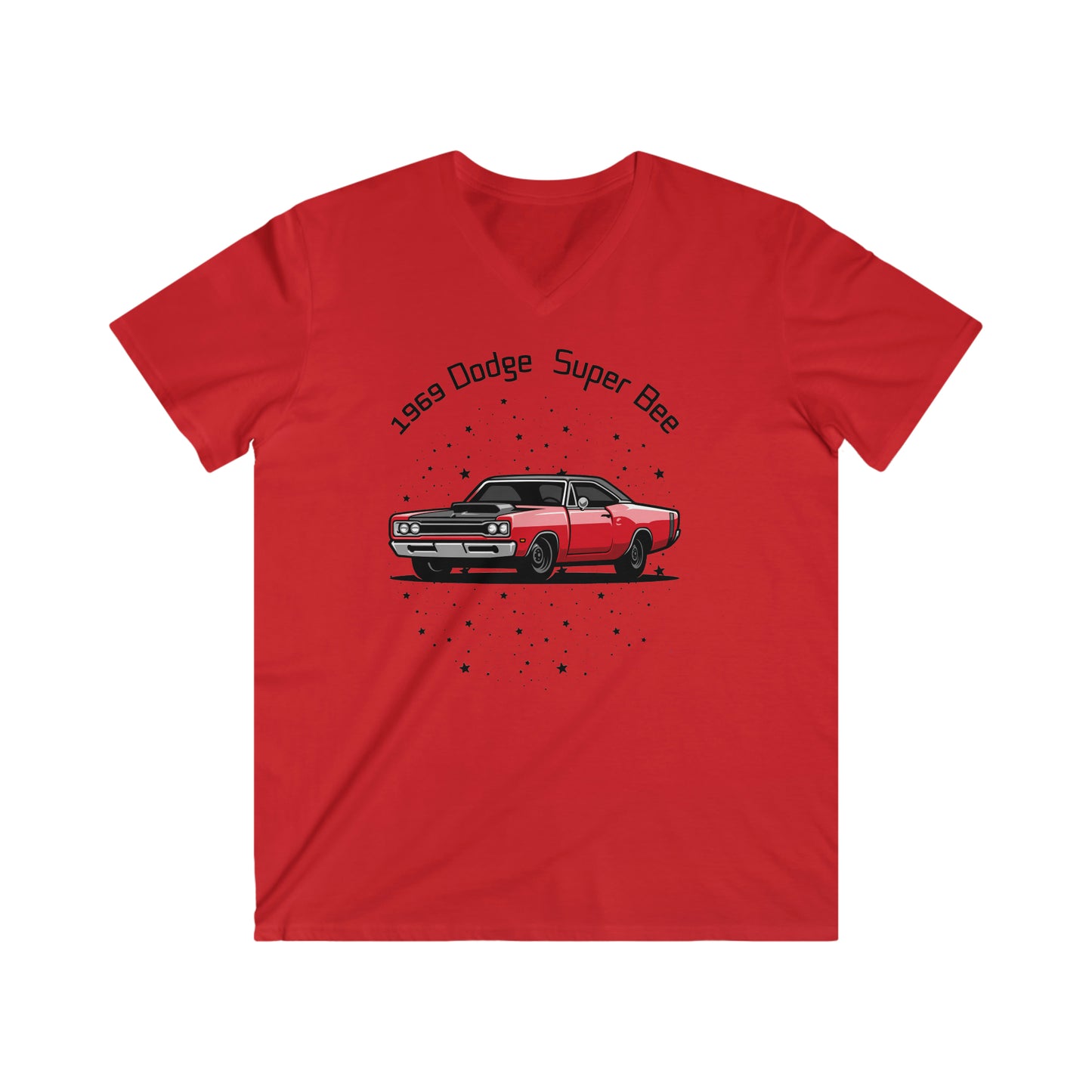 1969 Dodge Super Bee Men's Fitted V-Neck Short Sleeve Tee