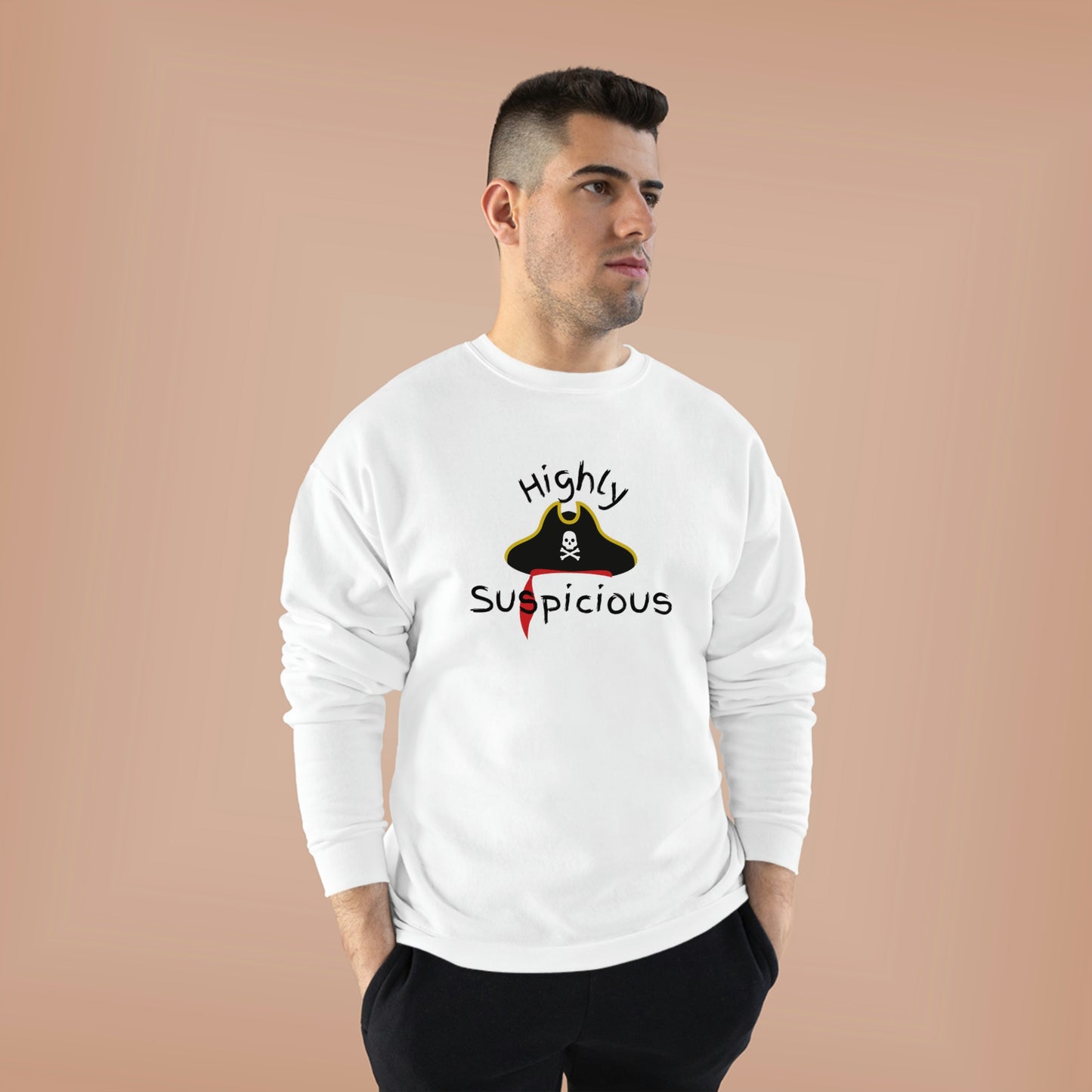 ‘Highly Suspicious’  Unisex EcoSmart® Crewneck Sweatshirt