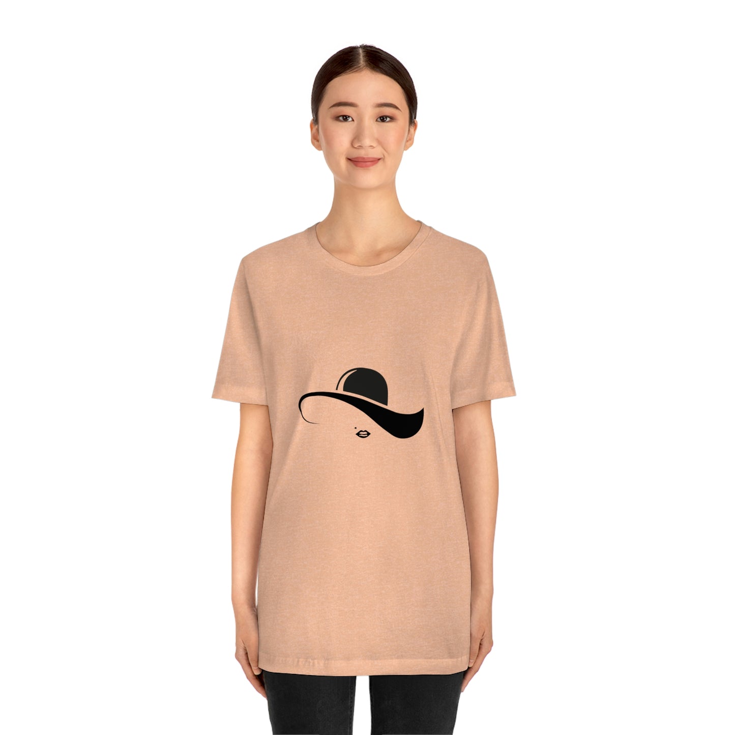 ‘Elegant hat’ Unisex Jersey Short Sleeve Tee