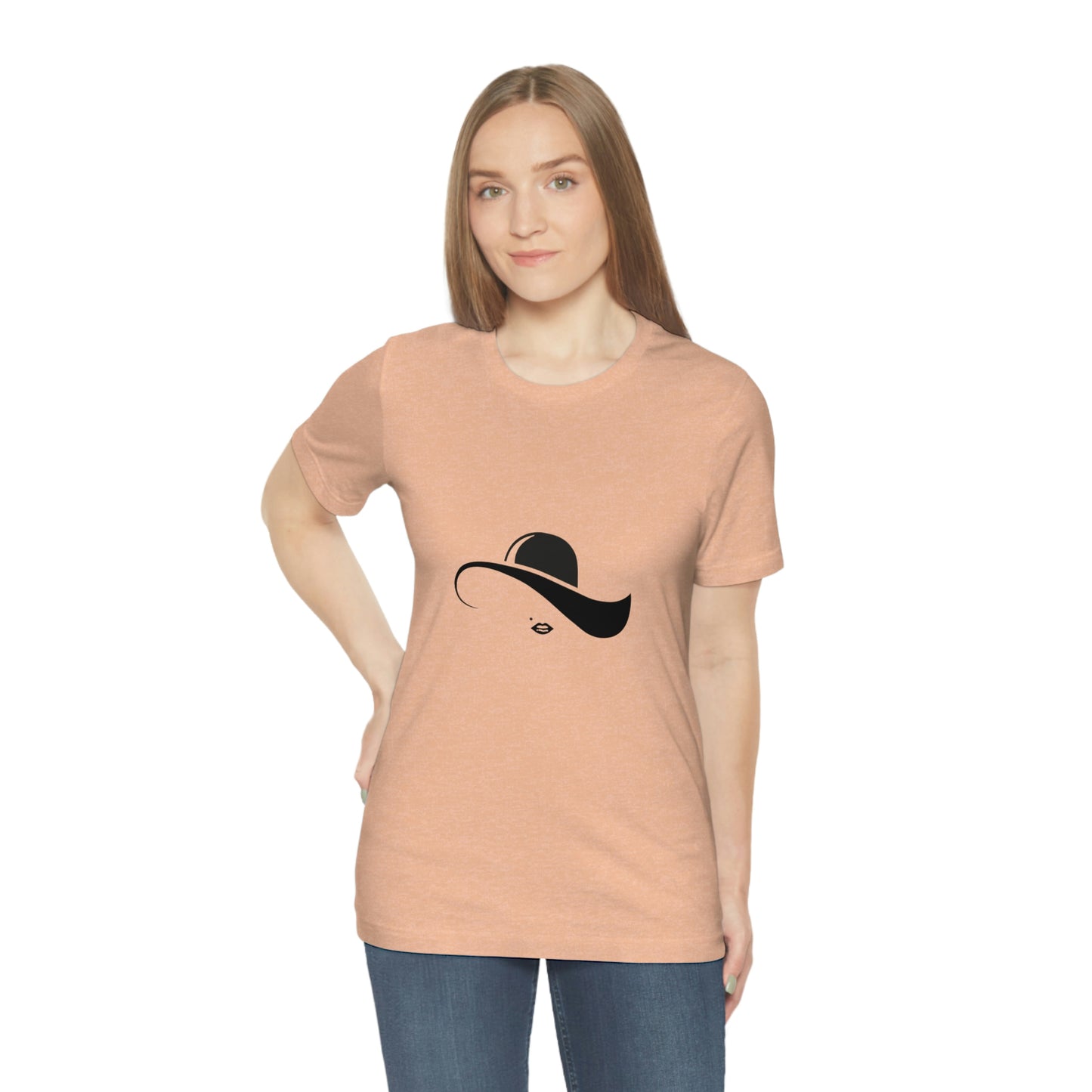 ‘Elegant hat’ Unisex Jersey Short Sleeve Tee