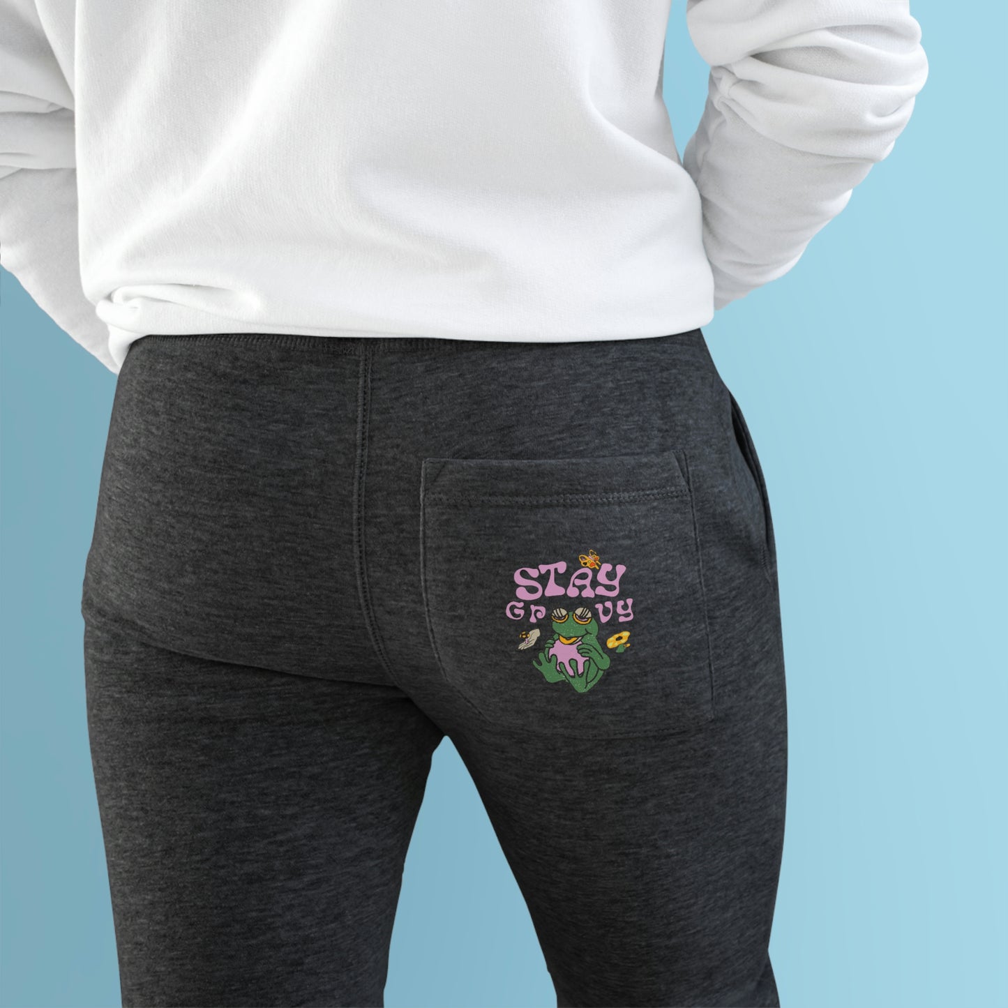 ‘Stay Groovy’  Premium Fleece Joggers