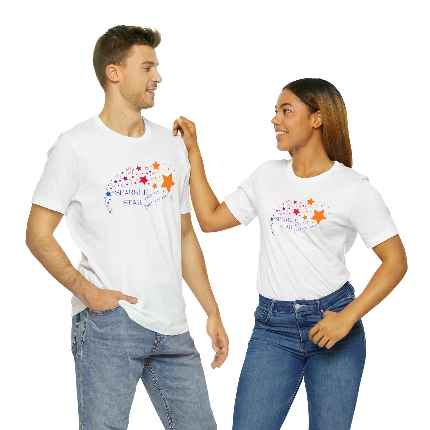 ‘Sparkle like the Star that you are!!’ Unisex Jersey Short Sleeve Tee