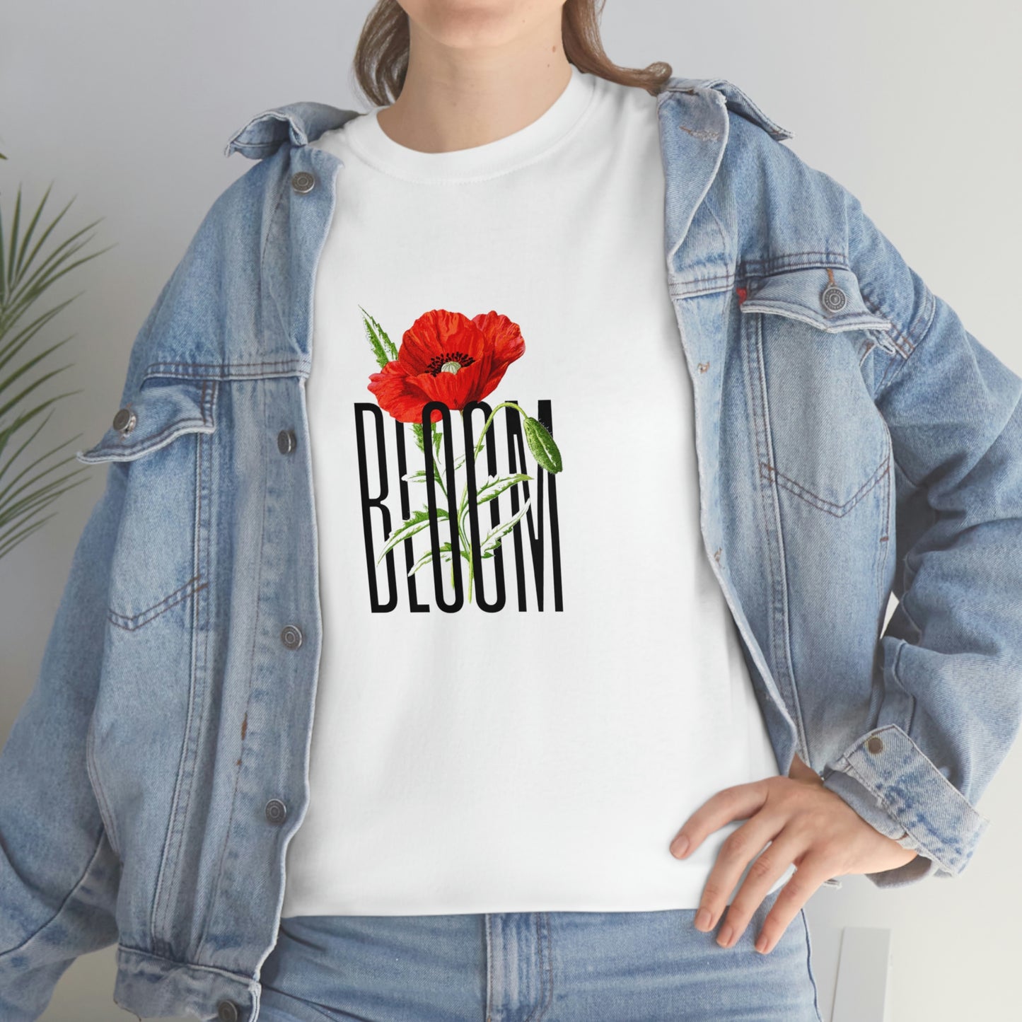 Camiseta unisex de algodón pesado 'BLOOM'