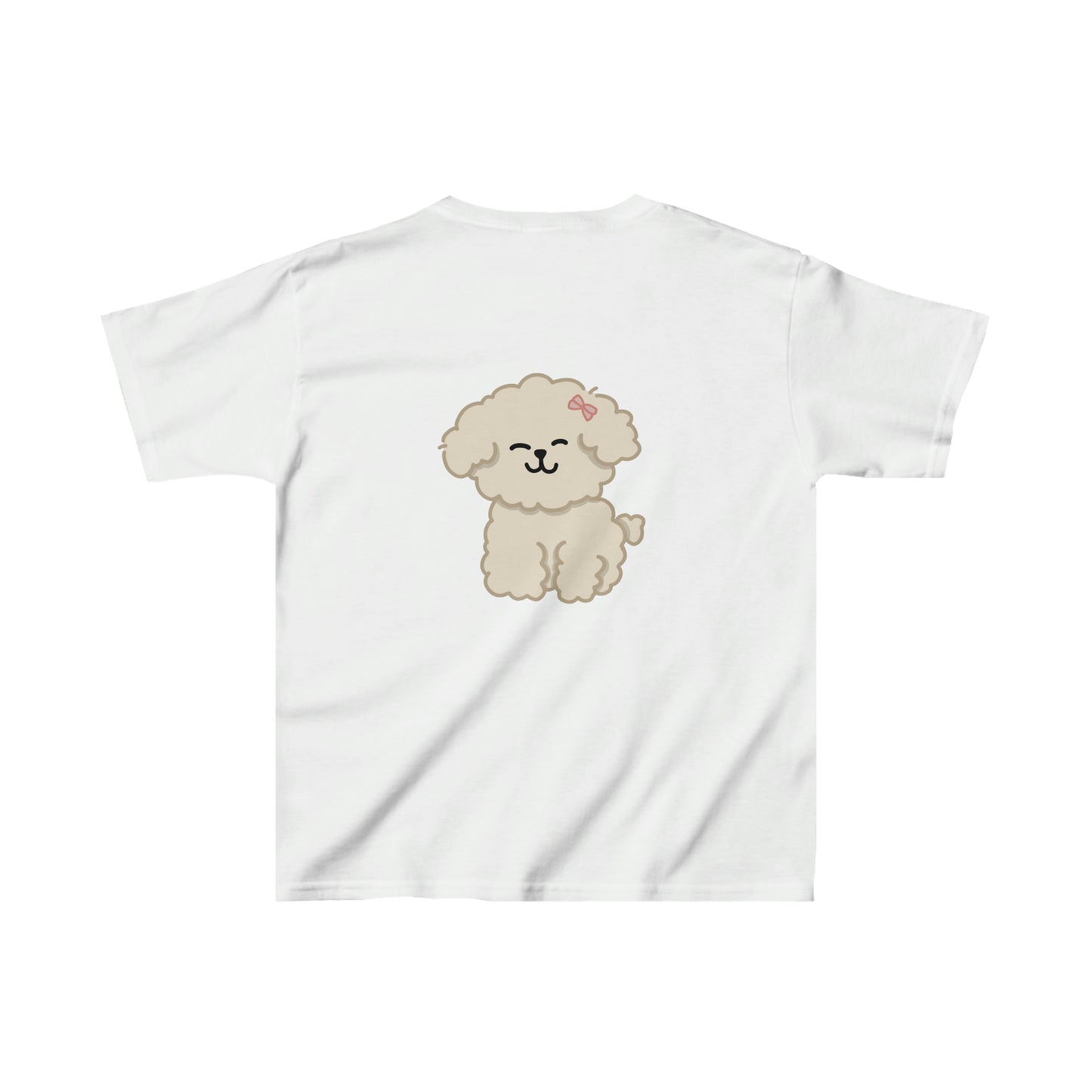 ‘Pocket Puppy’ Printed Front & Back.  Kids Heavy Cotton™ Tee