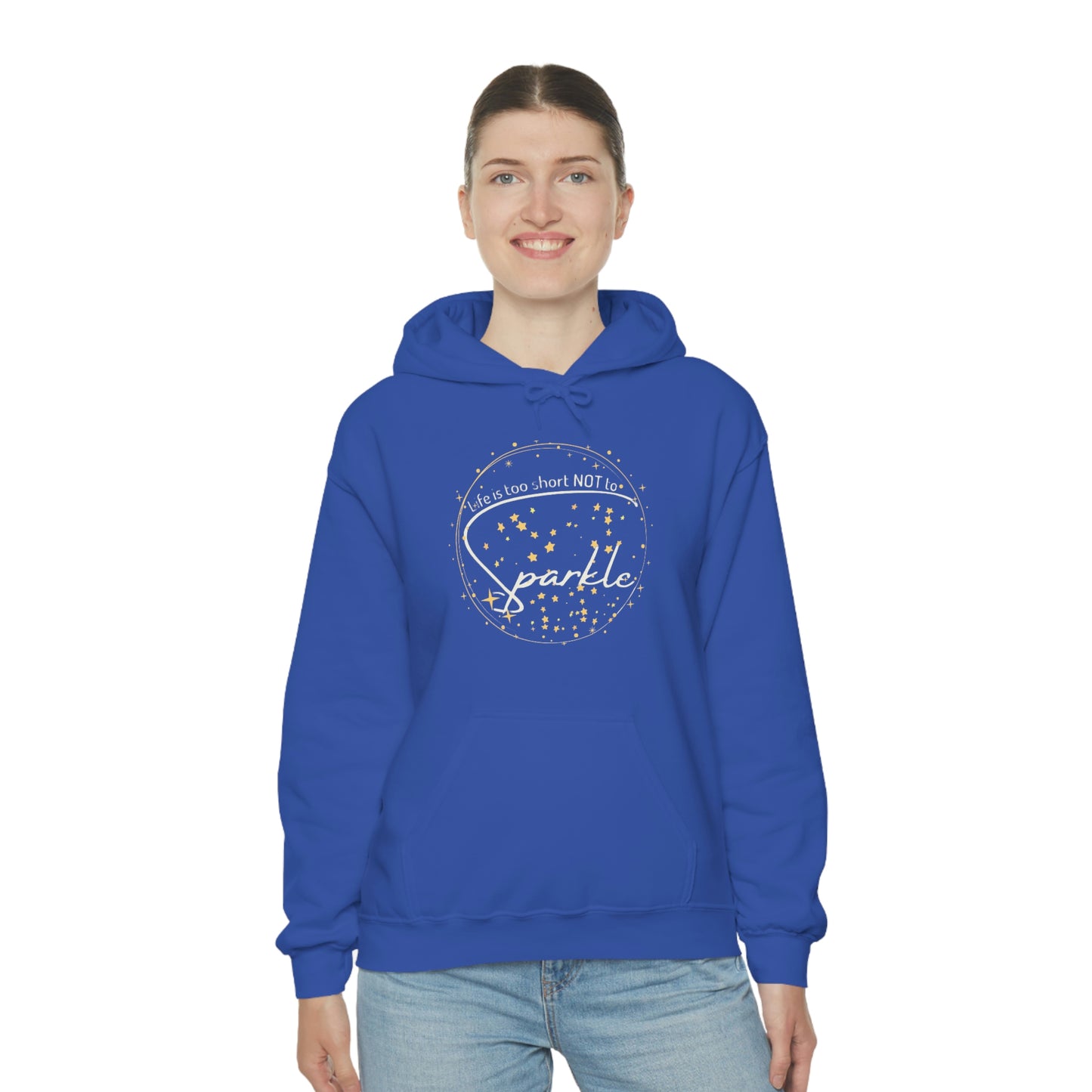 ‘Life is too short NOT to Sparkle’   Unisex Heavy Blend™ Hooded Sweatshirt