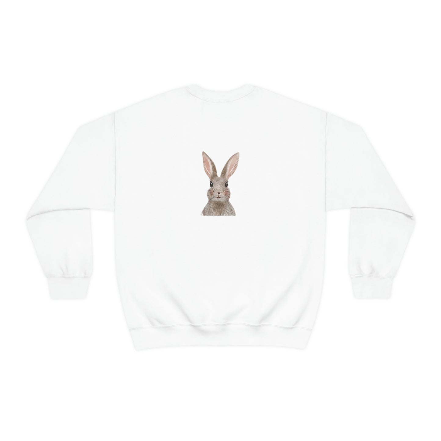 ‘Bunny’ Printed Front & Back.  Unisex Heavy Blend™ Crewneck Sweatshirt