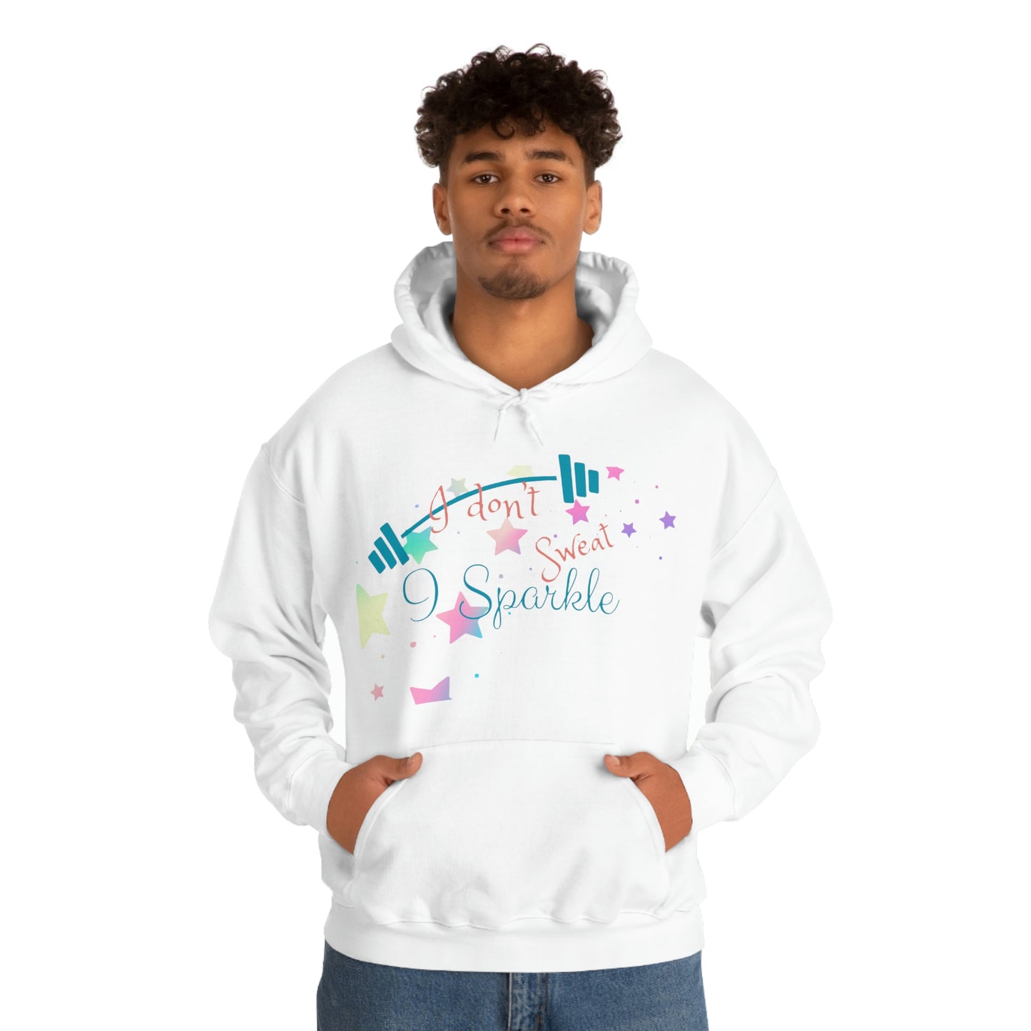 ‘I don’t sweat, I Sparkle’  Unisex Heavy Blend™ Hooded Sweatshirt