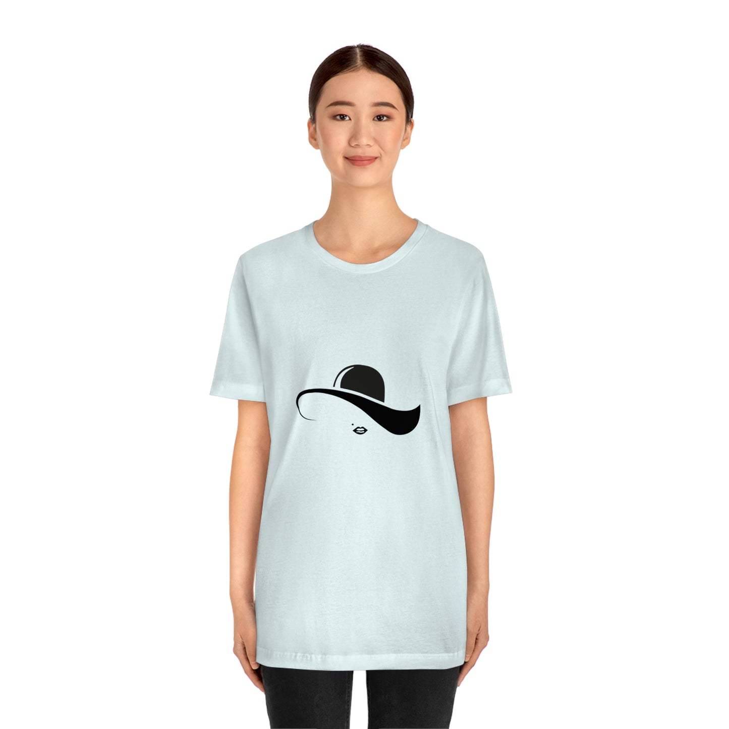 ‘Elegant hat’ Unisex Jersey Short Sleeve Tee