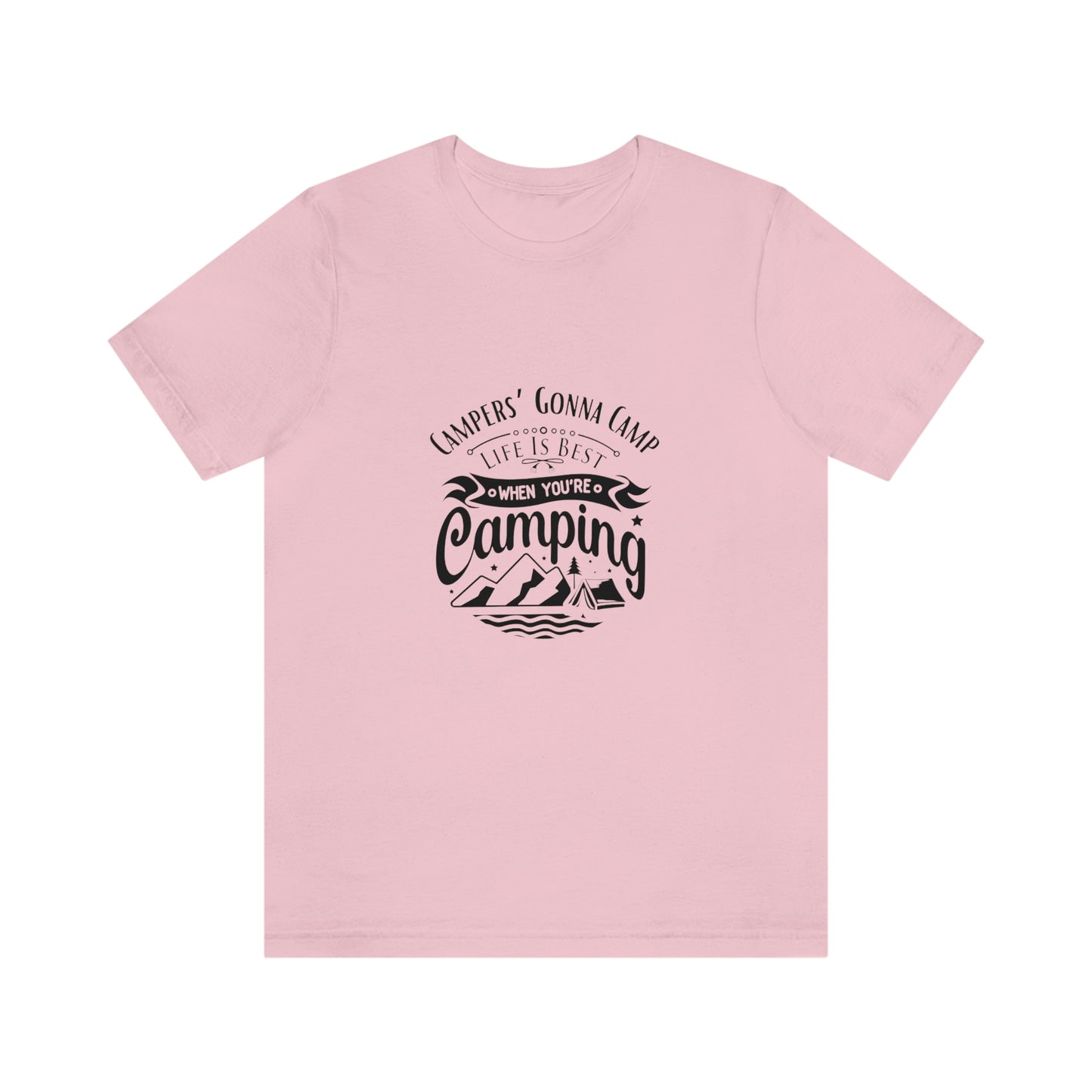 ‘Campers gonna camp’ Unisex Jersey Short Sleeve Tee