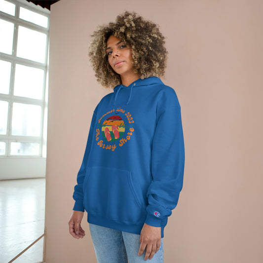 ‘Summer Vibes. Turn it out! Printed Front & Back.  Champion Hoodie