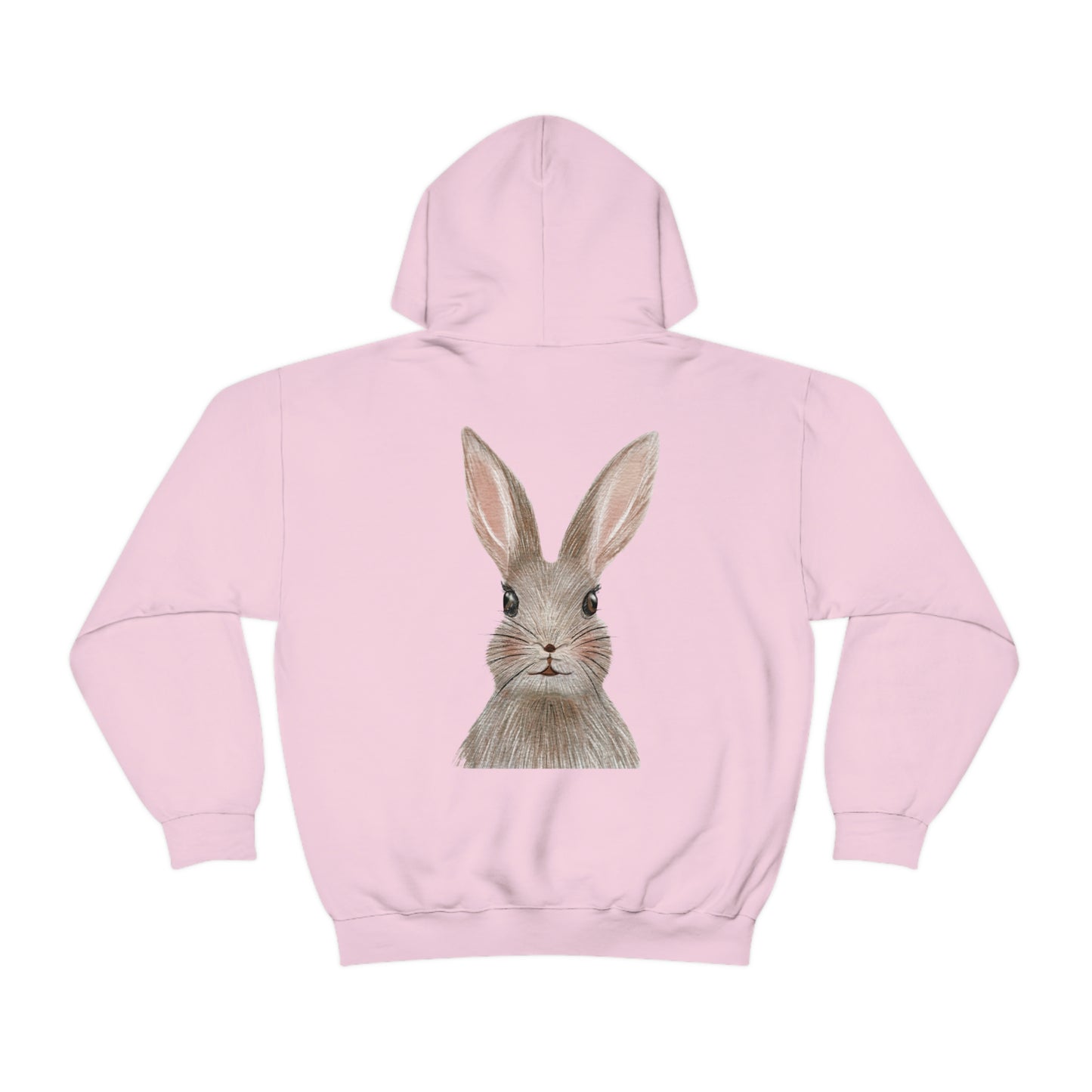 ‘Bunny’ Printed Front & Back.  Unisex Heavy Blend™ Hooded Sweatshirt