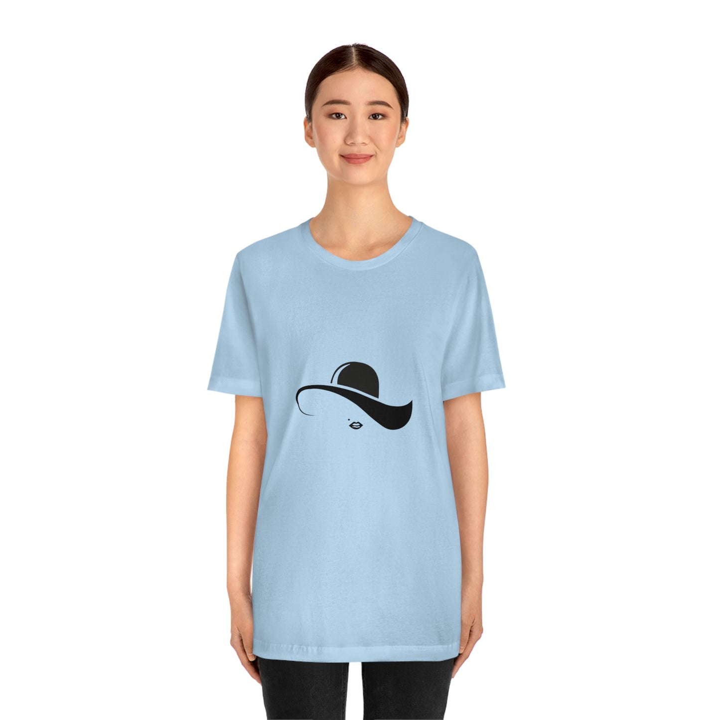 ‘Elegant hat’ Unisex Jersey Short Sleeve Tee