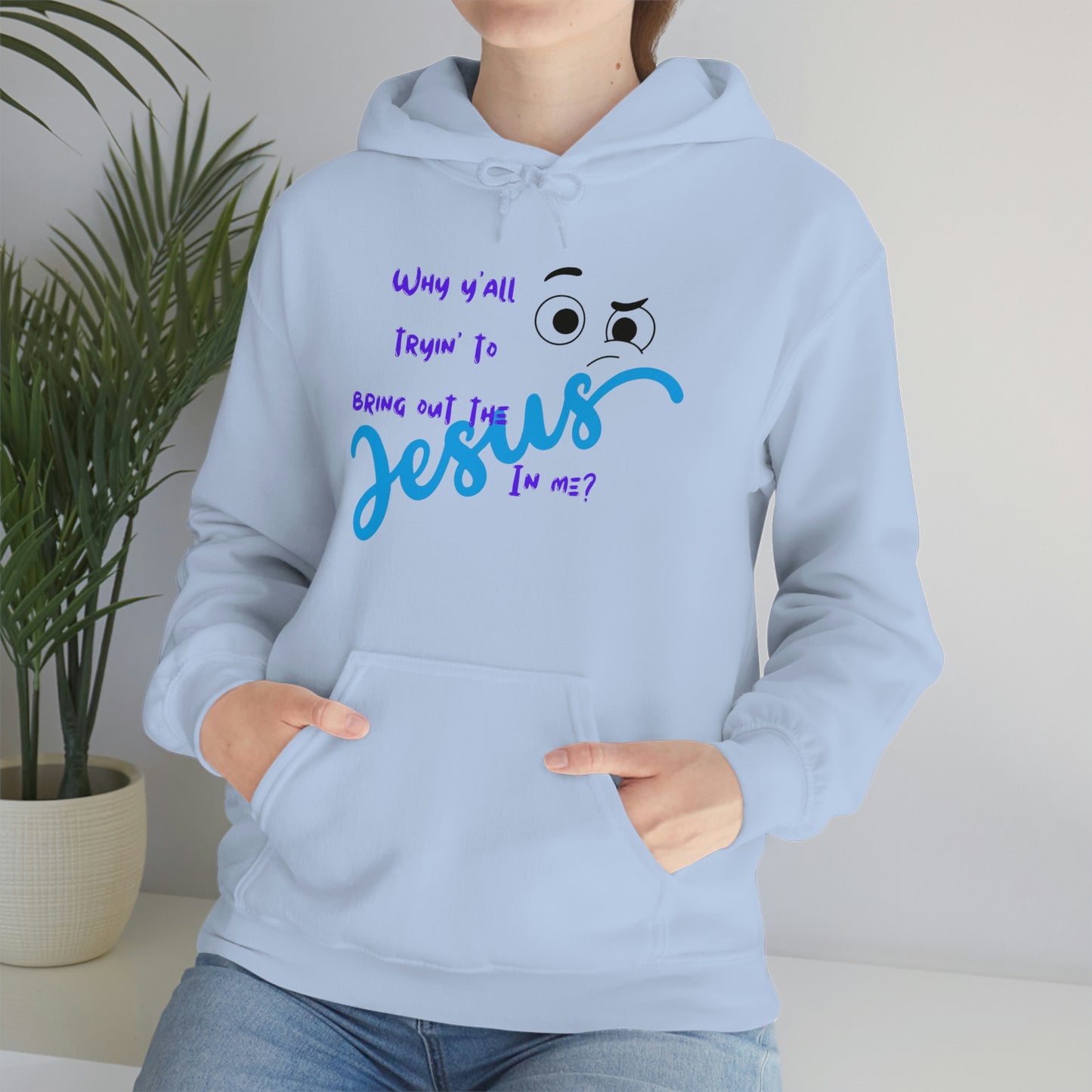 '¿Por qué están tratando de sacar al Jesús que hay en mí?' Sudadera con capucha Heavy Blend™ unisex