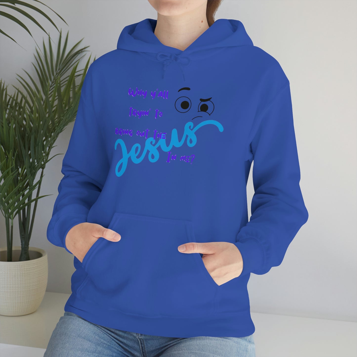 '¿Por qué están tratando de sacar al Jesús que hay en mí?' Sudadera con capucha Heavy Blend™ unisex