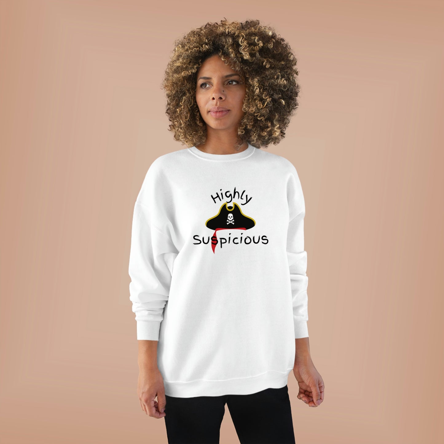 ‘Highly Suspicious’  Unisex EcoSmart® Crewneck Sweatshirt