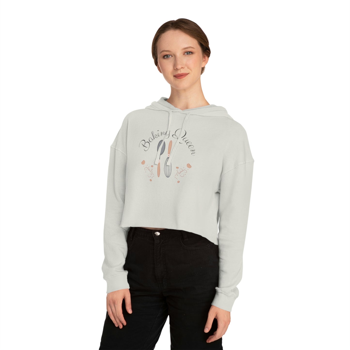 Sudadera corta con capucha para mujer Baking