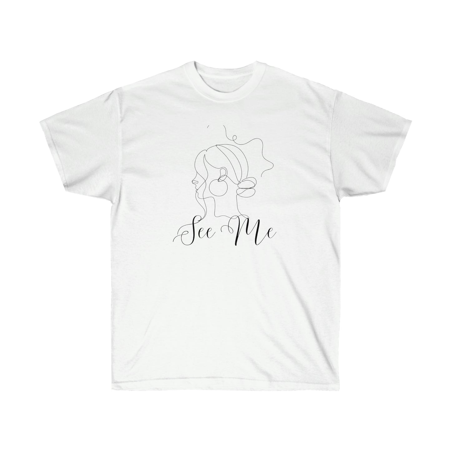 ‘See Me’ Printed Front & Back. Unisex Ultra Cotton Tee