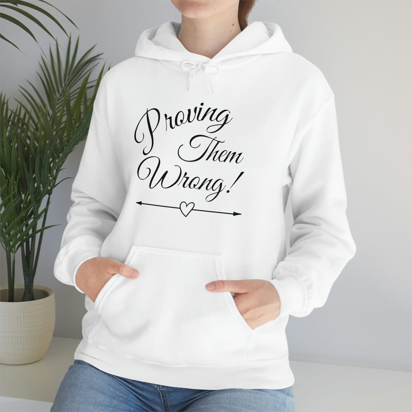 ‘Proving Them Wrong’ Printed Front & Back   Unisex Heavy Blend™ Hooded Sweatshirt