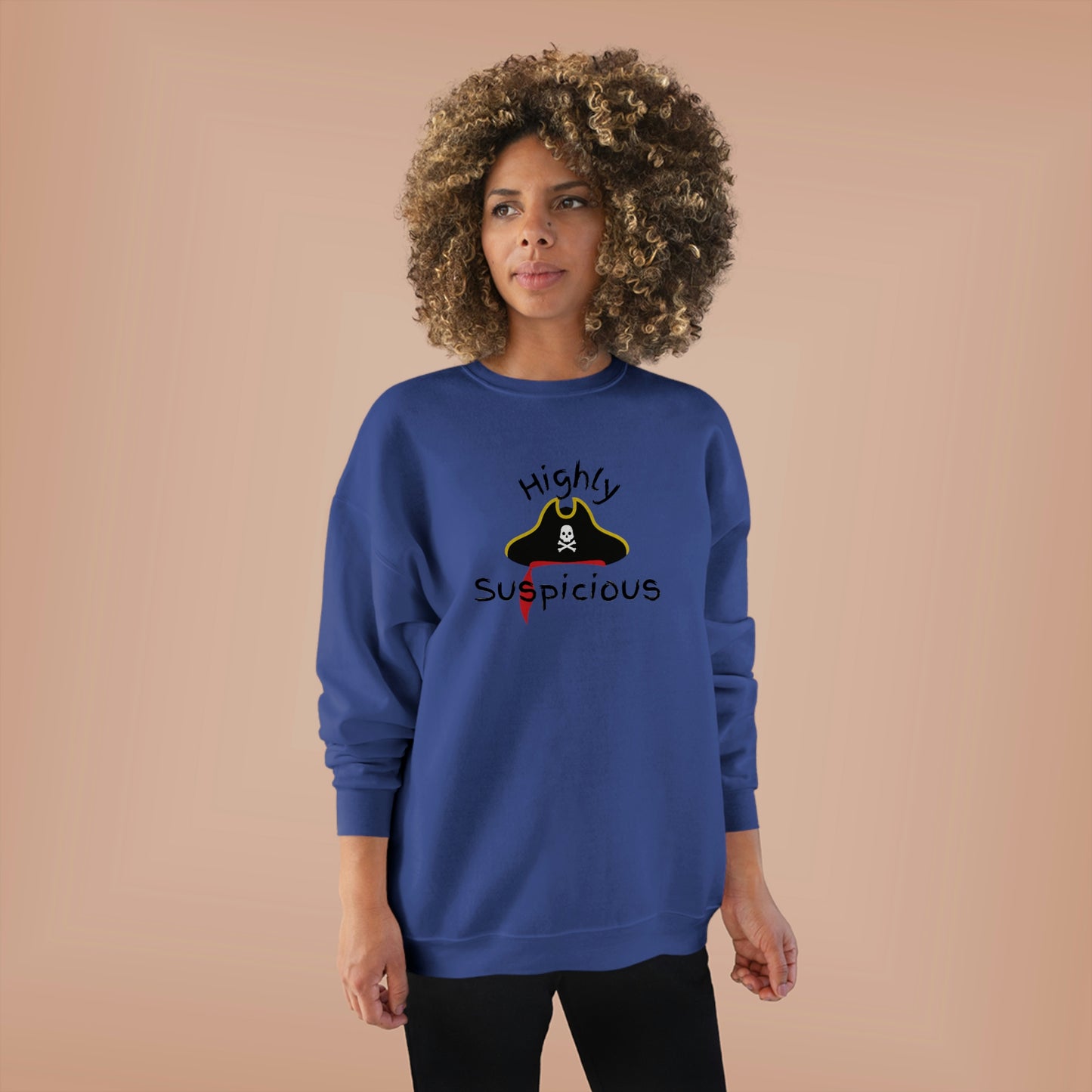 ‘Highly Suspicious’  Unisex EcoSmart® Crewneck Sweatshirt