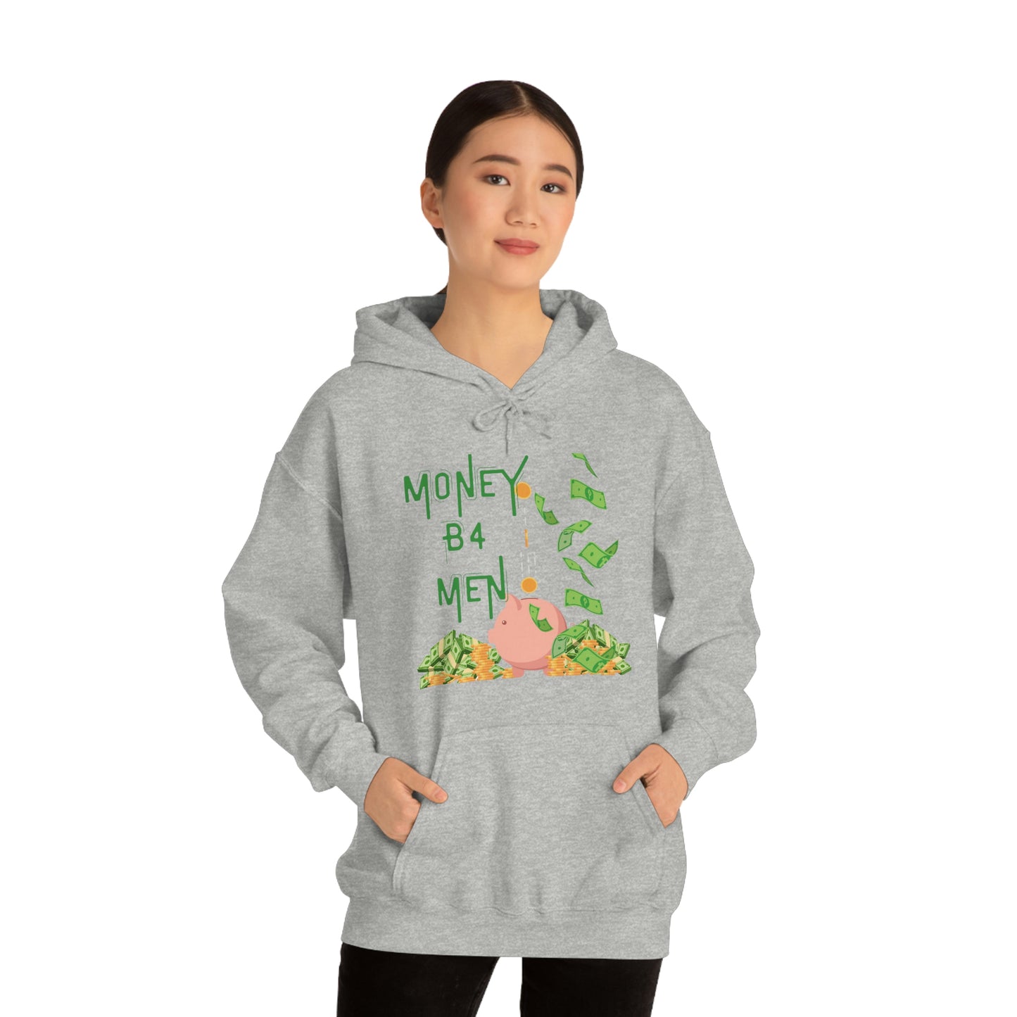 ‘Money B4 Men’   Unisex Heavy Blend™ Hooded Sweatshirt