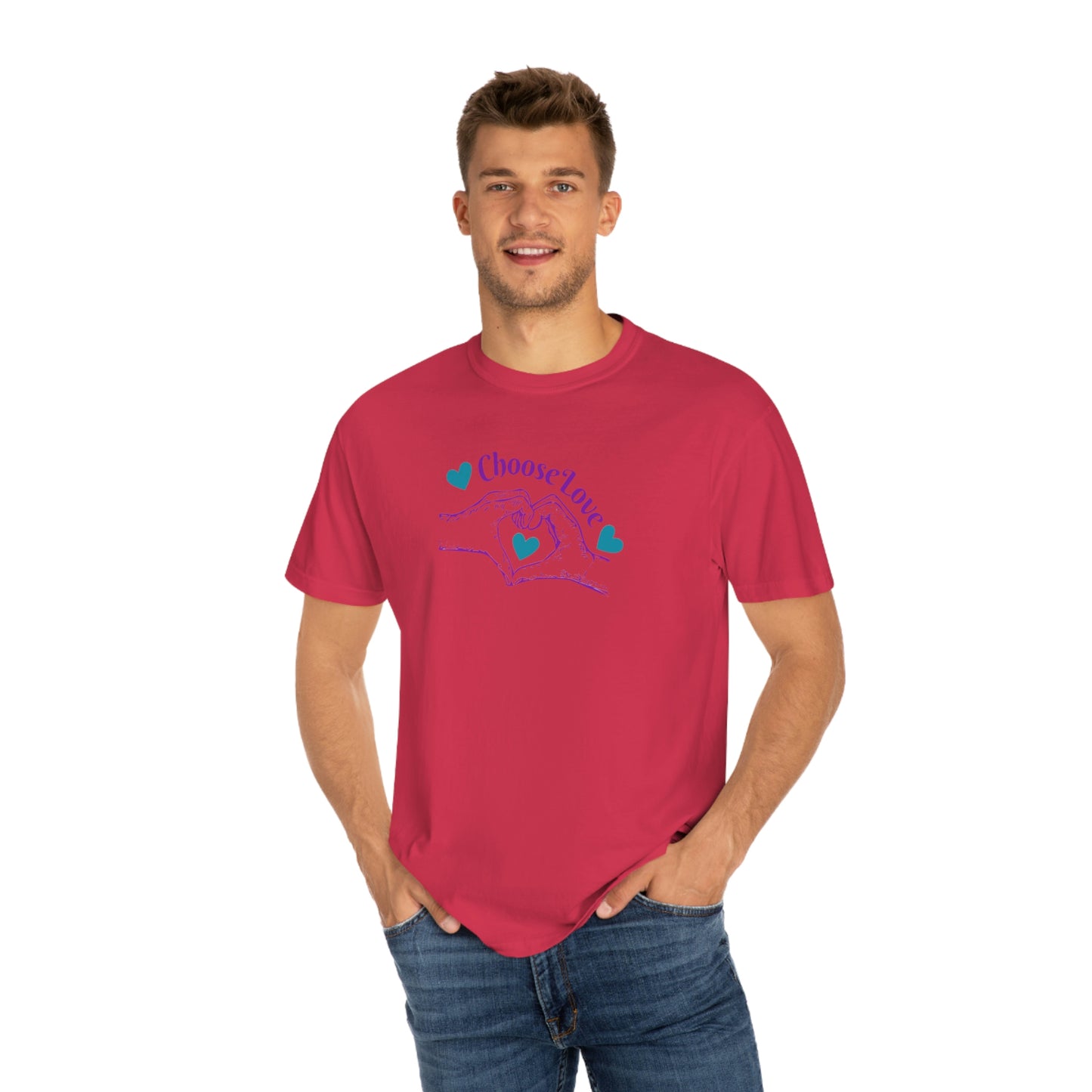 Camiseta unisex teñida en prenda