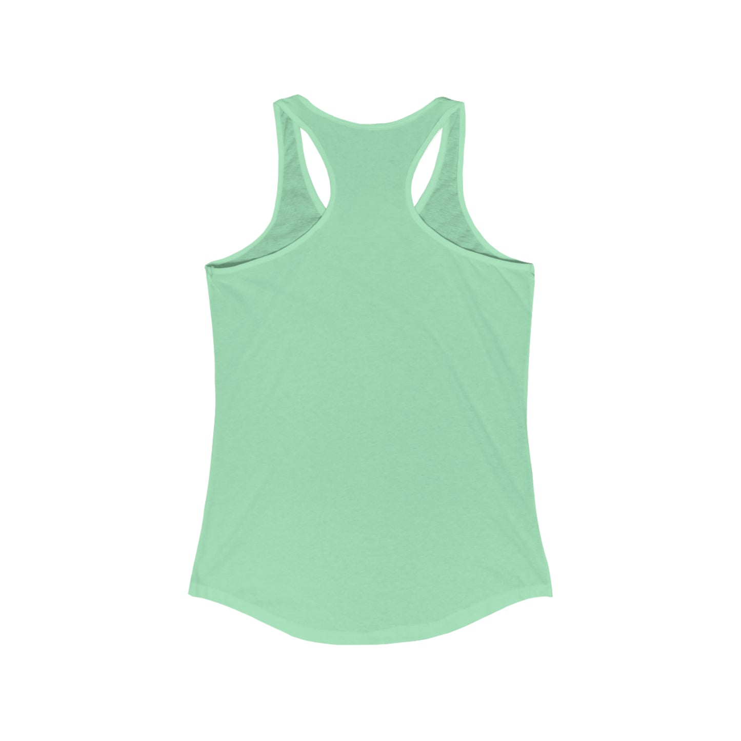 ‘He likes to go Camping. I’m all about Glamping!’  Women's Ideal Racerback Tank