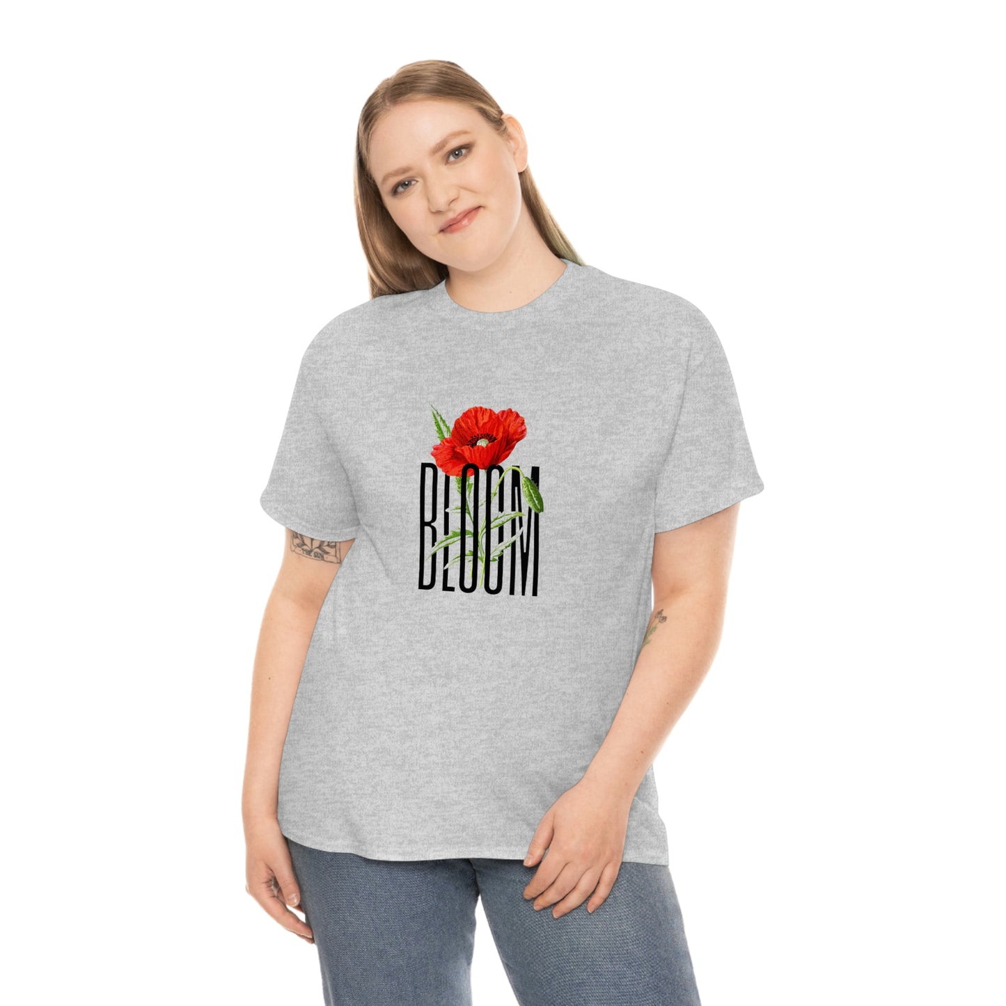 Camiseta unisex de algodón pesado 'BLOOM'