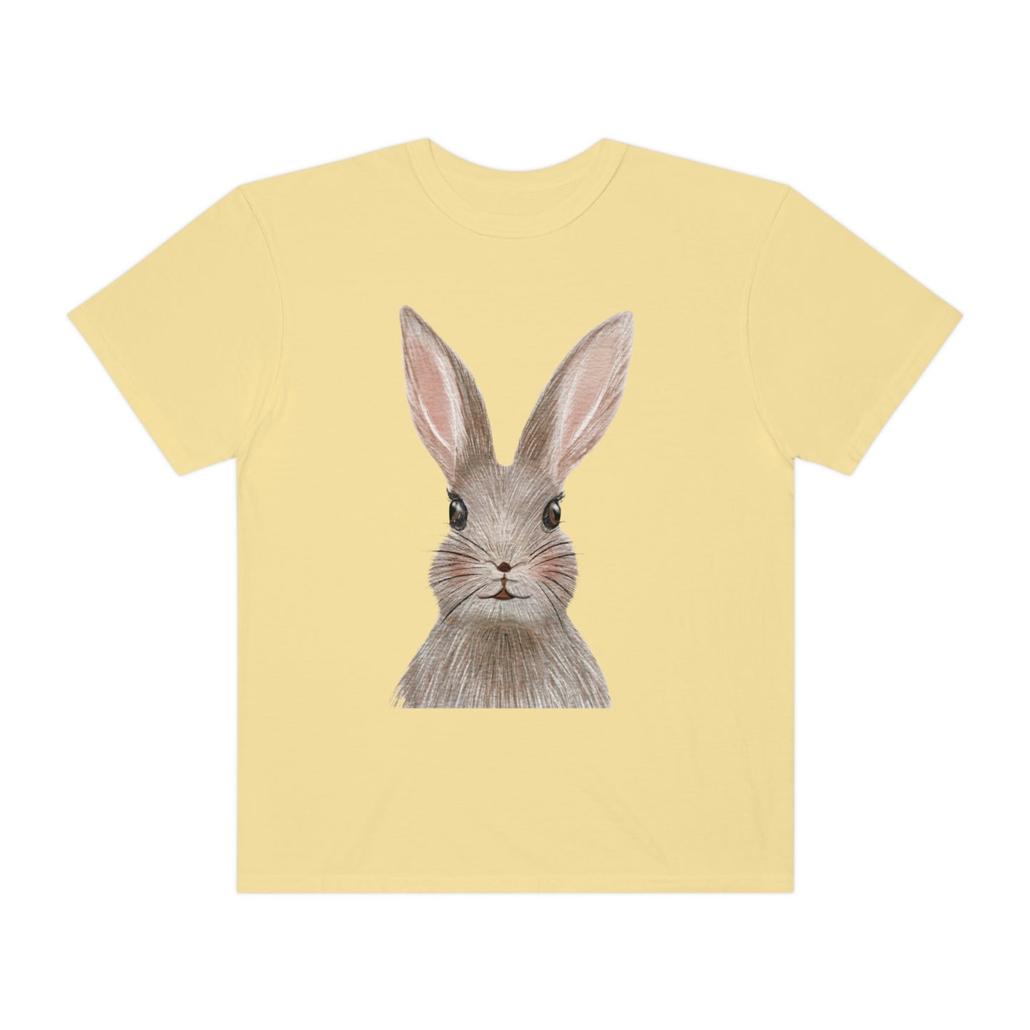 ‘Bunny’ Printed Front & Back. Unisex Garment-Dyed T-shirt