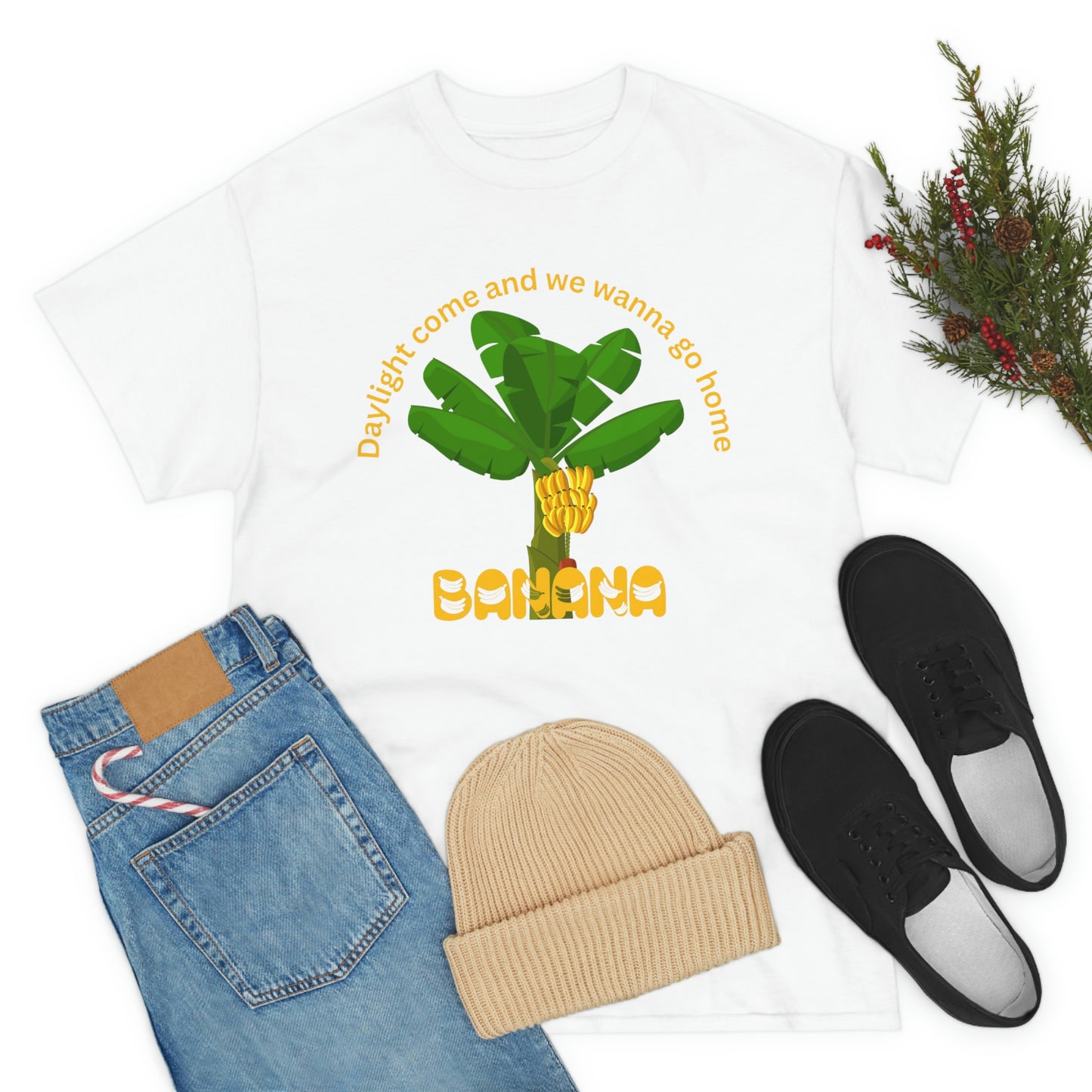 ‘The BANANA Song’ lyrics on the Back. Unisex Heavy Cotton Tee