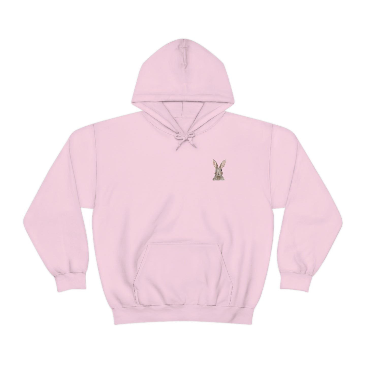 ‘Bunny’ Printed Front & Back.  Unisex Heavy Blend™ Hooded Sweatshirt