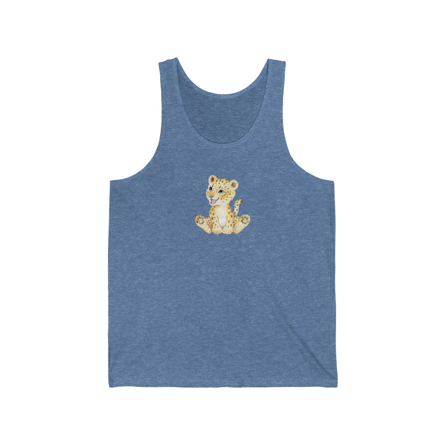 ‘Baby lion’ Printed Front & Back.  Unisex Jersey Tank