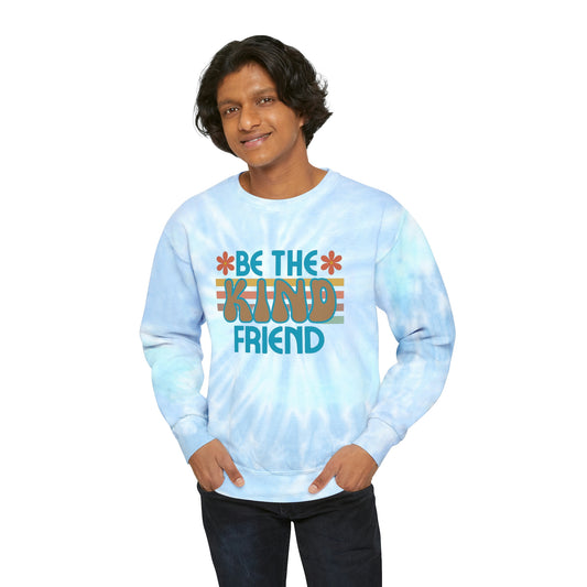 Sudadera tie-dye unisex 'Be The Kind Friend'