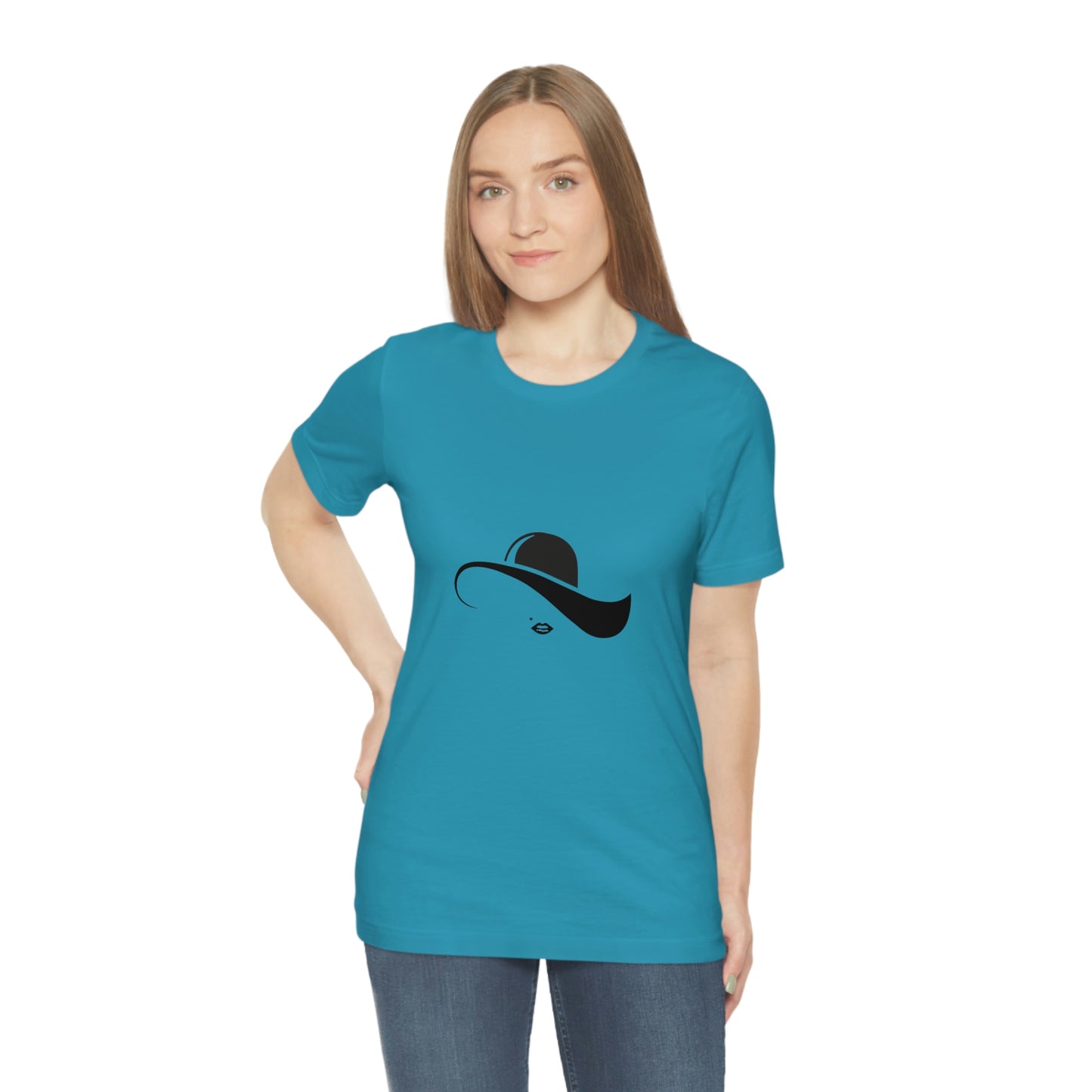 ‘Elegant hat’ Unisex Jersey Short Sleeve Tee