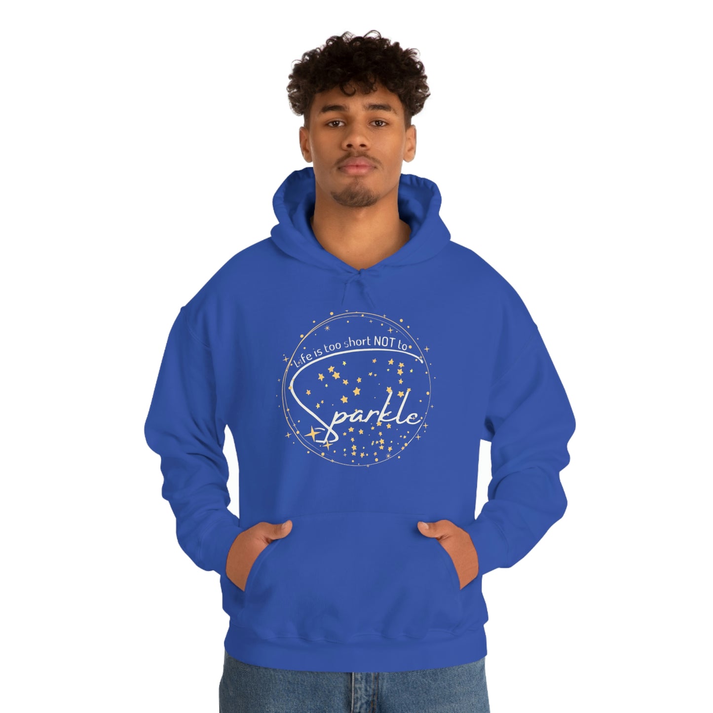 ‘Life is too short NOT to Sparkle’   Unisex Heavy Blend™ Hooded Sweatshirt