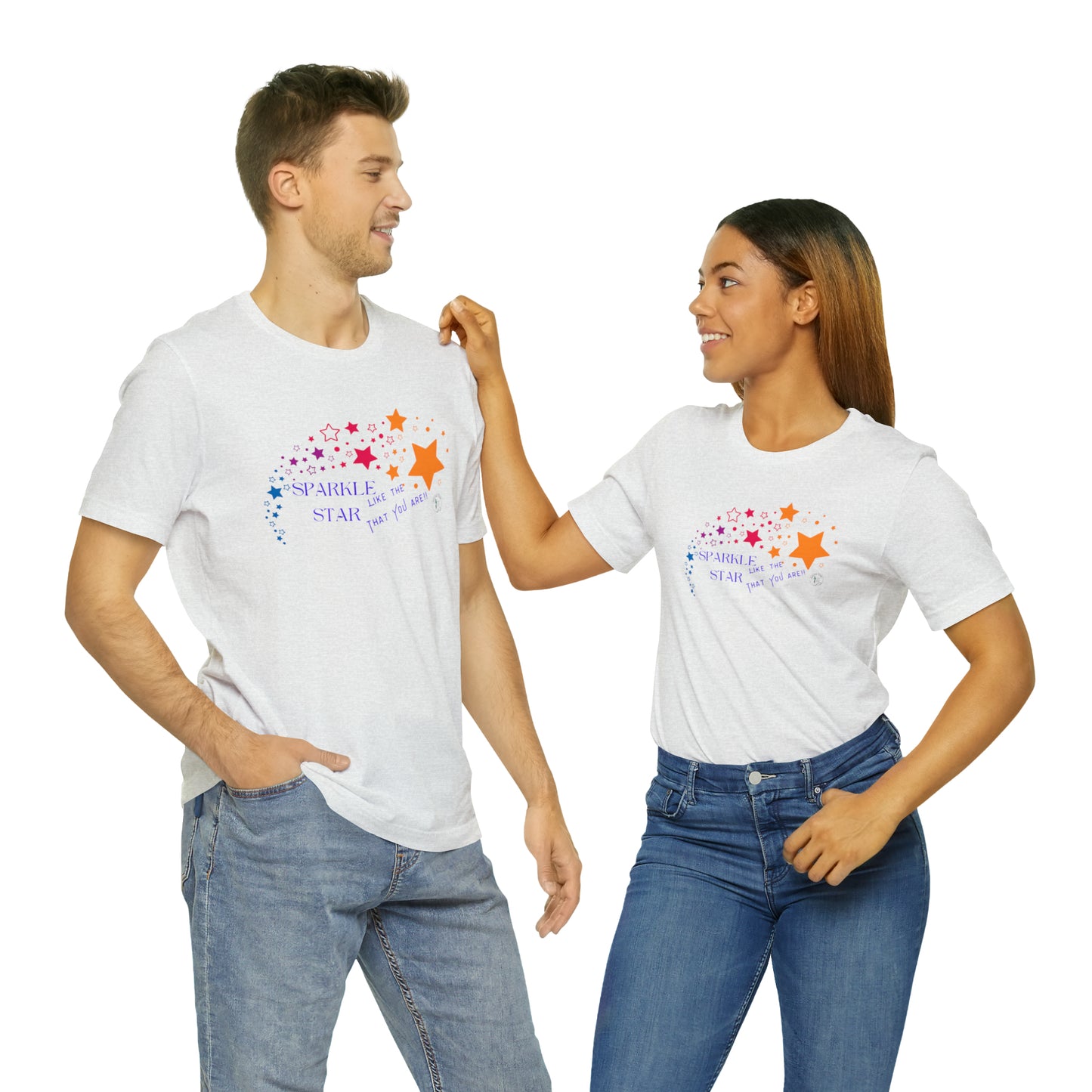 ‘Sparkle like the Star that you are!!’ Unisex Jersey Short Sleeve Tee