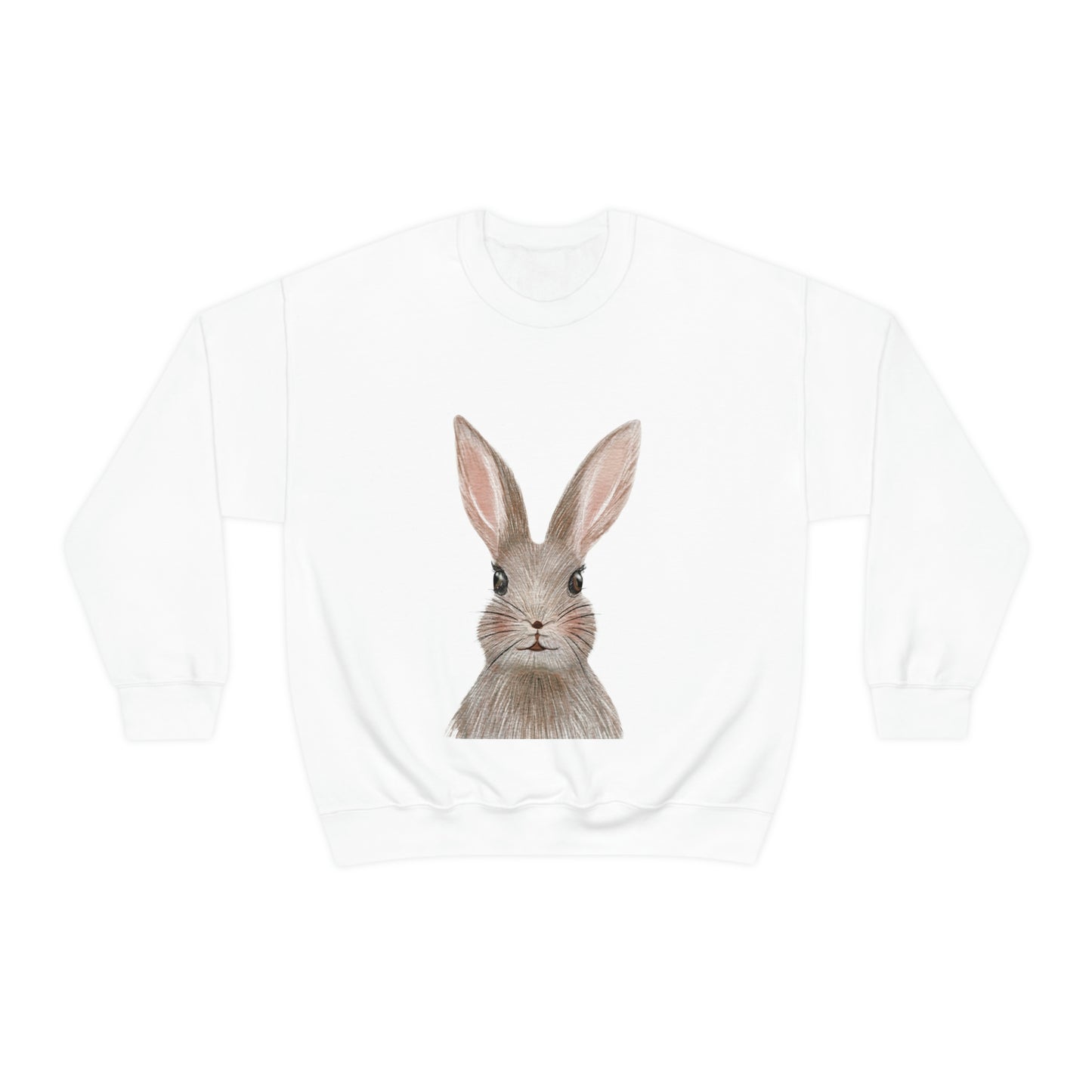 ‘Bunny’ Printed Front & Back.  Unisex Heavy Blend™ Crewneck Sweatshirt